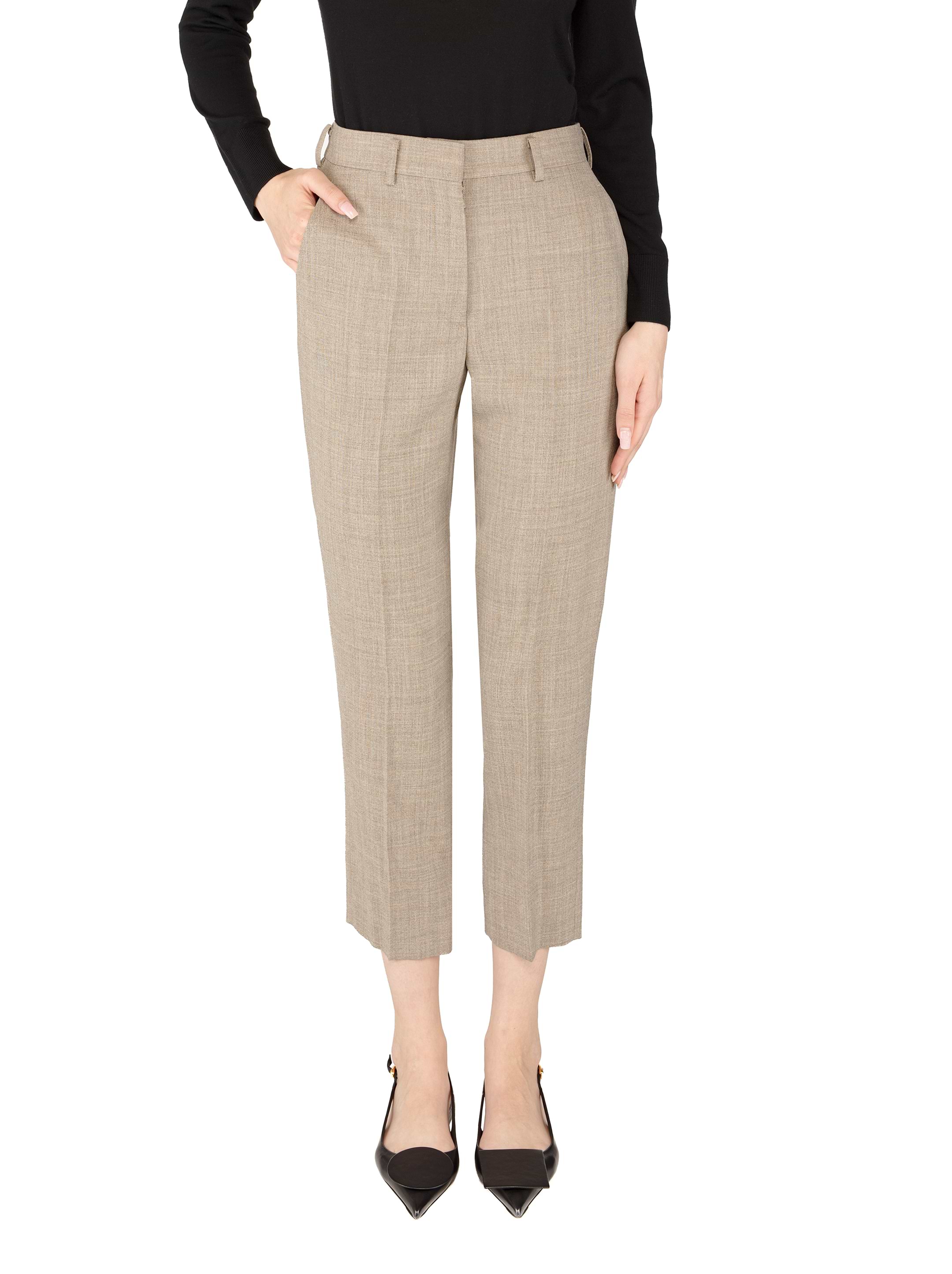 パンツ LORO PIANA FOBELLO CROPPED TROUSERS Loro Piana Fobello Trousers | Brown | FARFETCH CA
