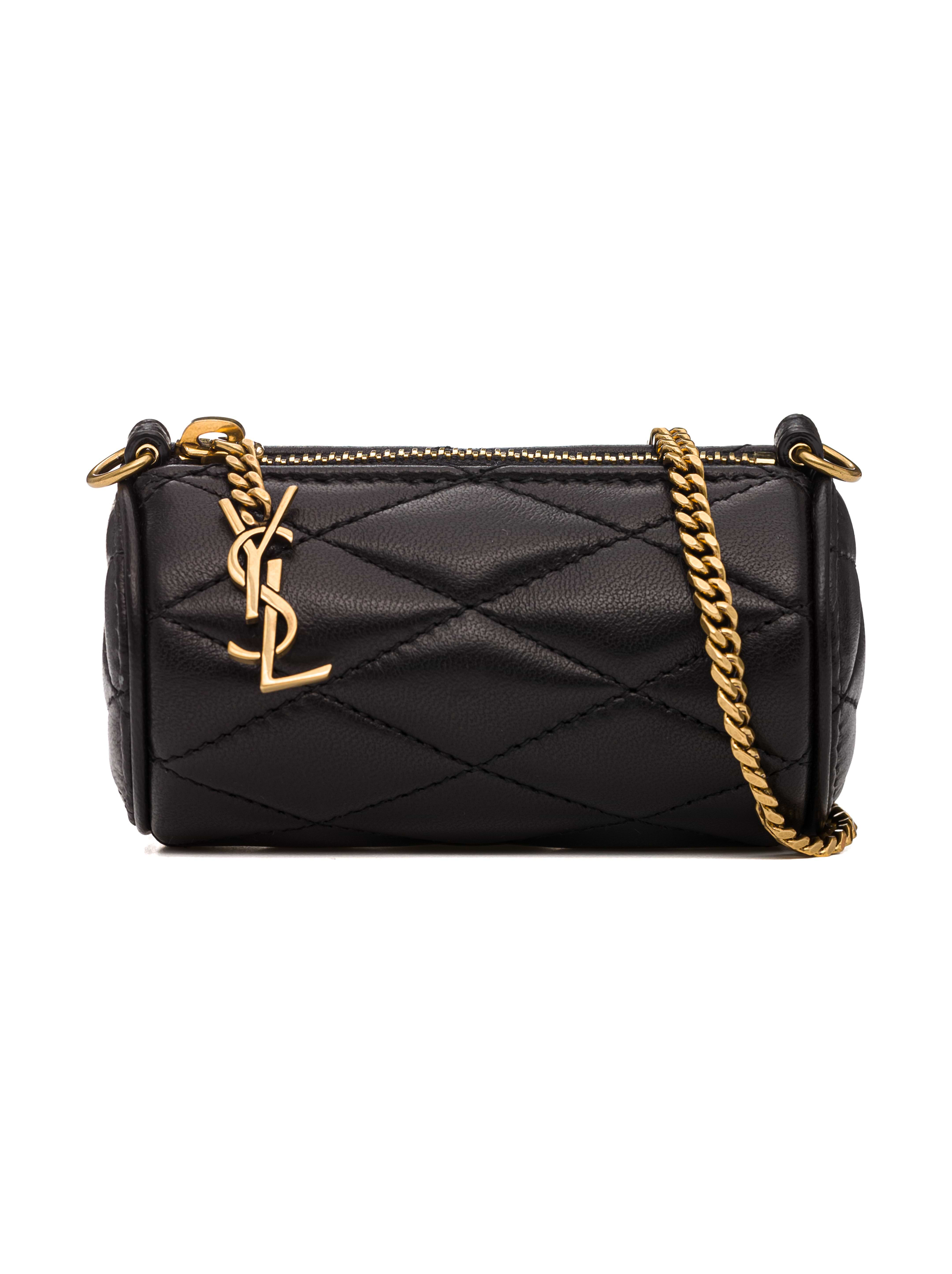 SAINT LAURENT SADE LEATHER MICRO BAG