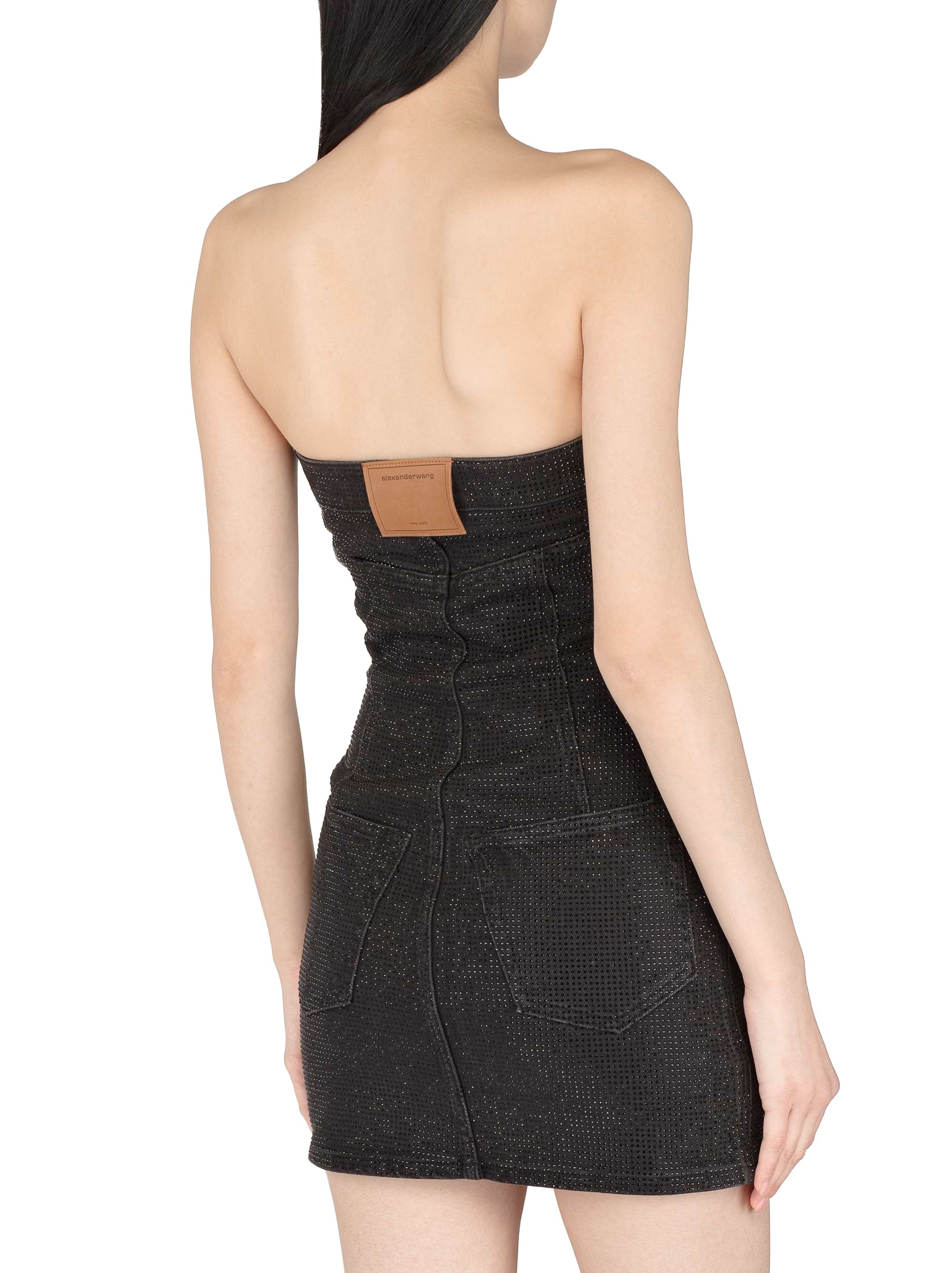 Alexander Wang women's Denim dress with rhinestones - buy