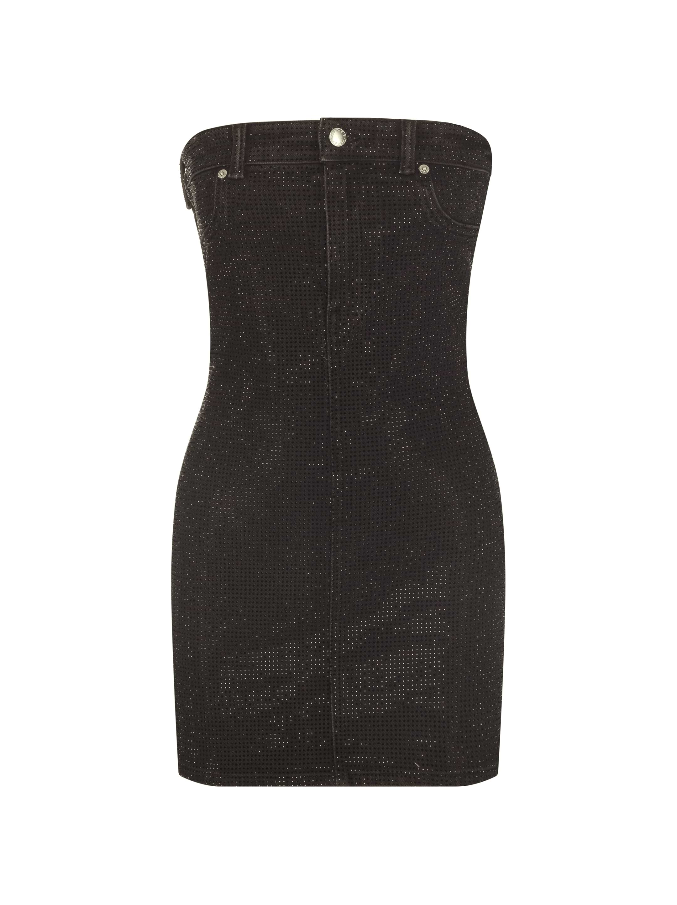 Alexander Wang women's Denim dress with rhinestones - buy