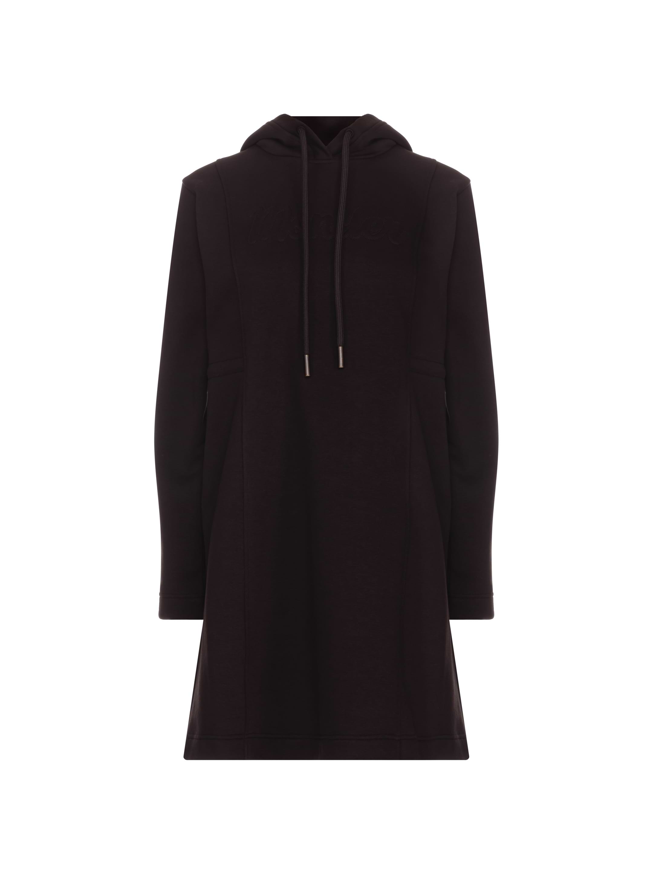 ワンピース MONCLER FW24 Hooded dress (J20938I00010 999) Moncler women's Cotton hoodie dress with logo - buy for