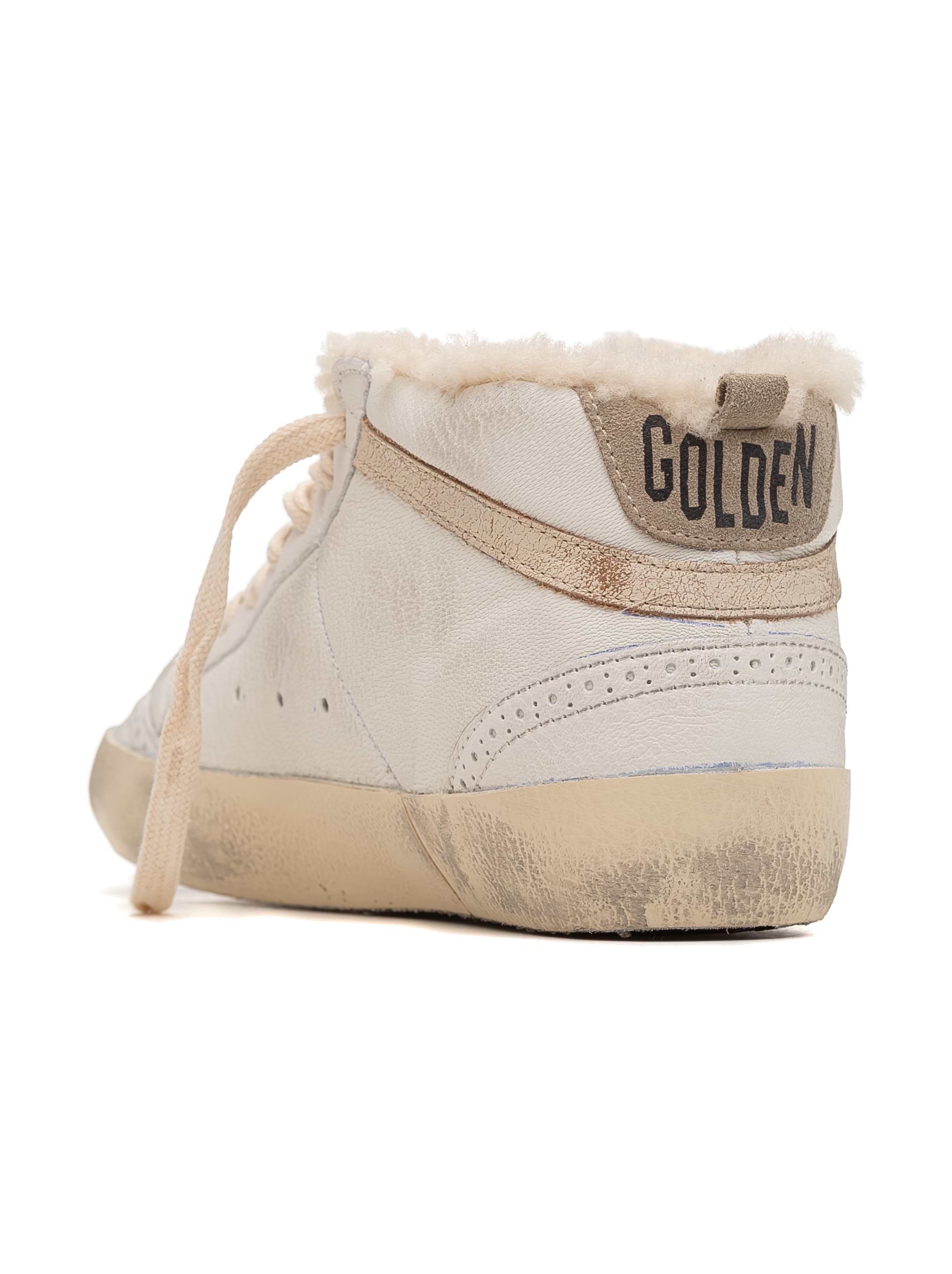 Кожаные кеды Mid Star Golden Goose для женщин - купить за