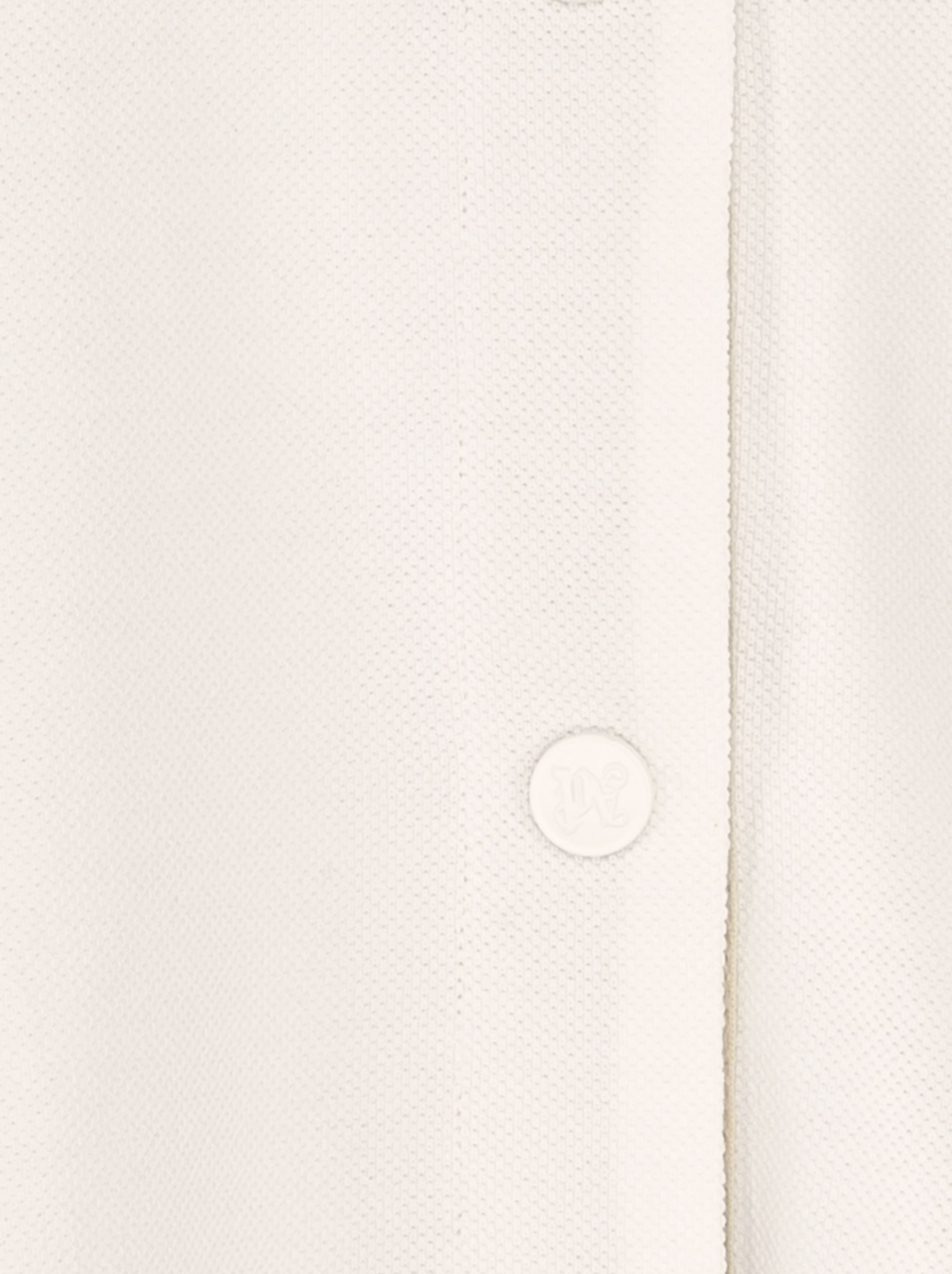【関税込み】PALM ANGELS STRIPED COTTON SHIRT Luxury T-Shirt for men - Palm Angels T-Shirt white with