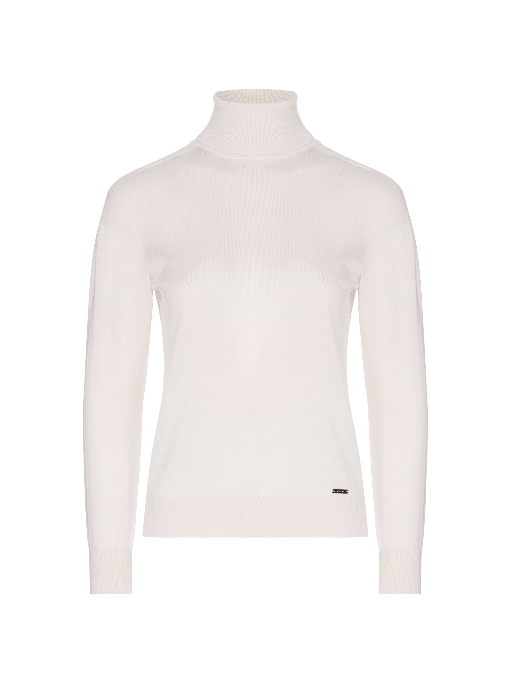 Kiton women's Knitted turtleneck sweater with logo - buy for