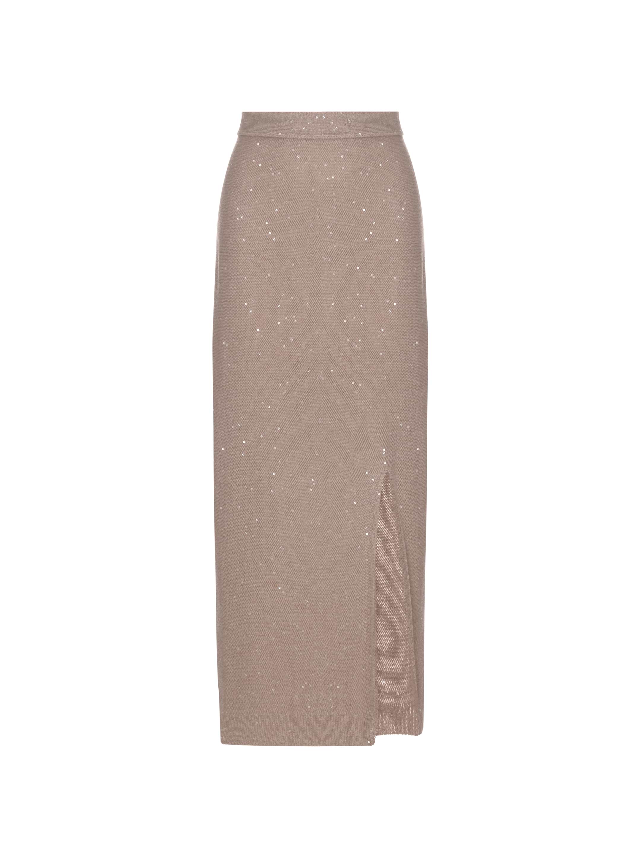 Lorena Antoniazzi women's Wool skirt with sequins - buy for