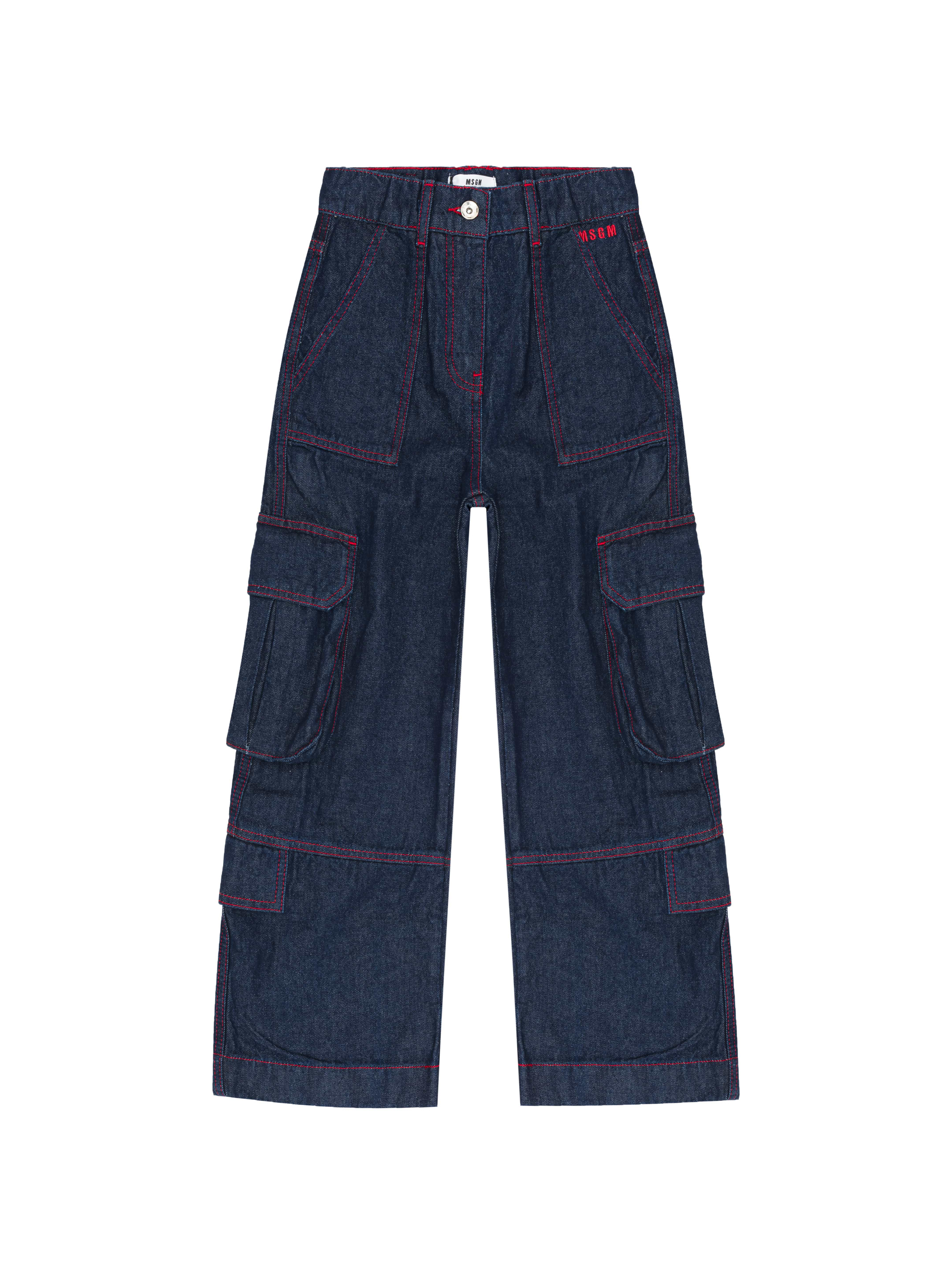 Msgm Denim Cargo Pants