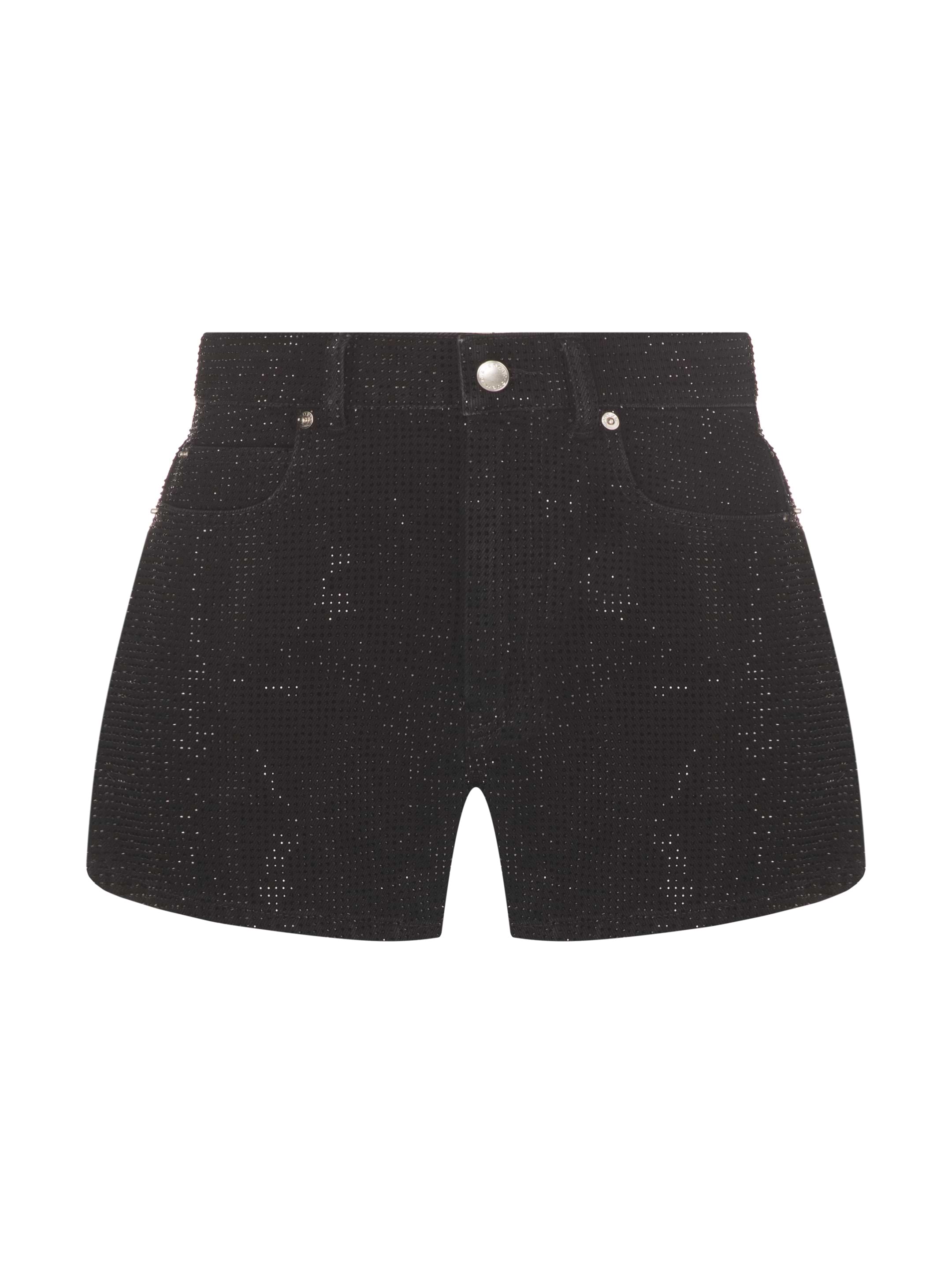 Alexander Wang women's Denim shorts with rhinestones - buy