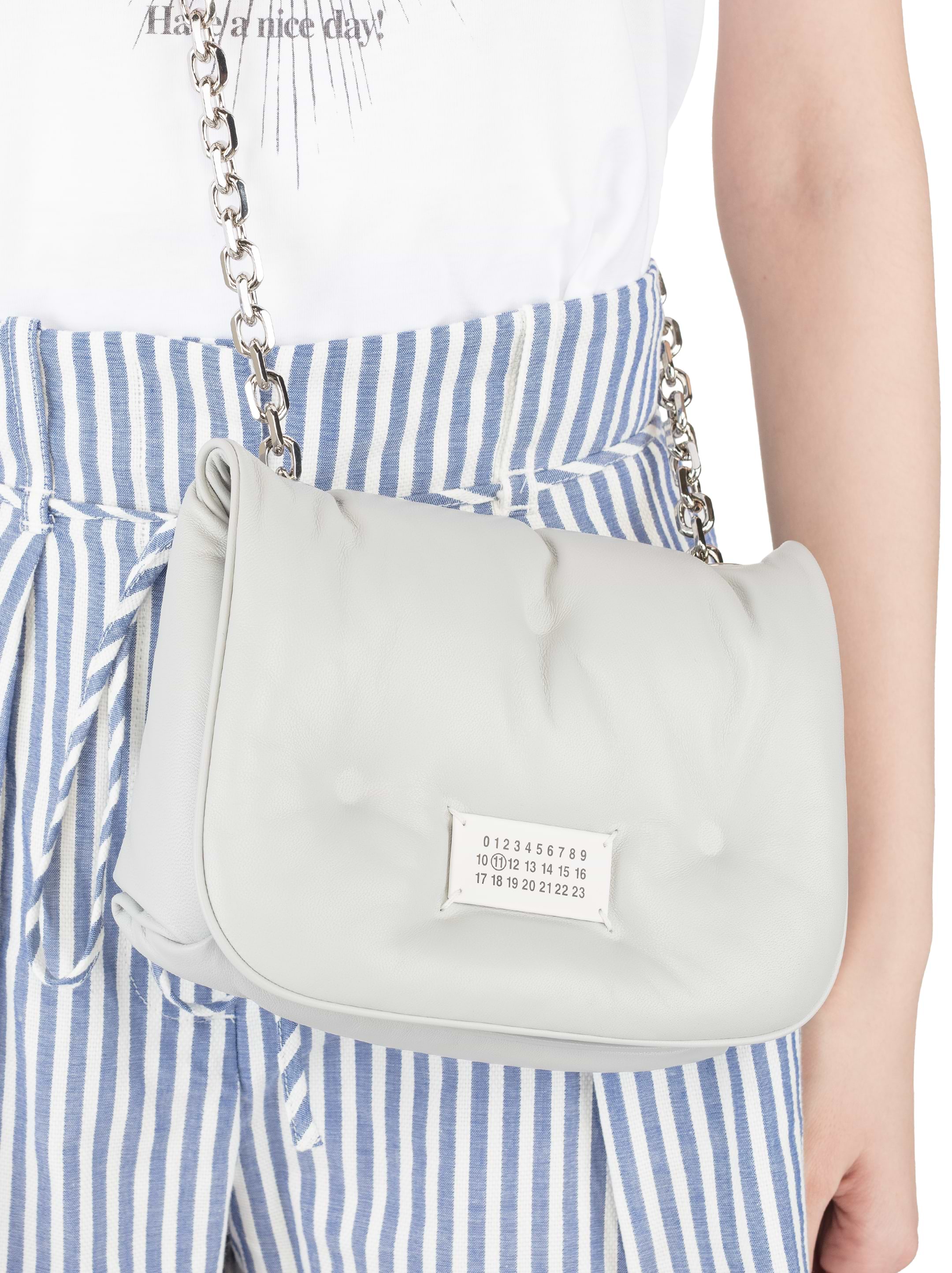 ハンドバッグ Maison Margiela 24FW Women's Stitch Chain Crossbody Bag (SA3 Maison Margiela S56UI0147 Stitch Chain Wallet Crossbody Bag