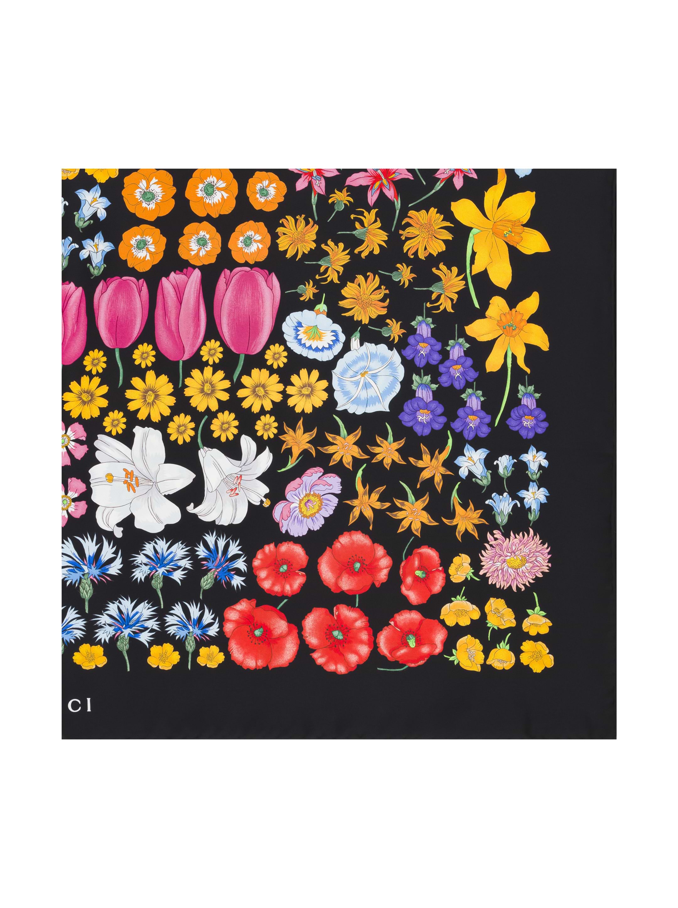 Gucci women's Floral print silk foulard - buy for 311000 KZT