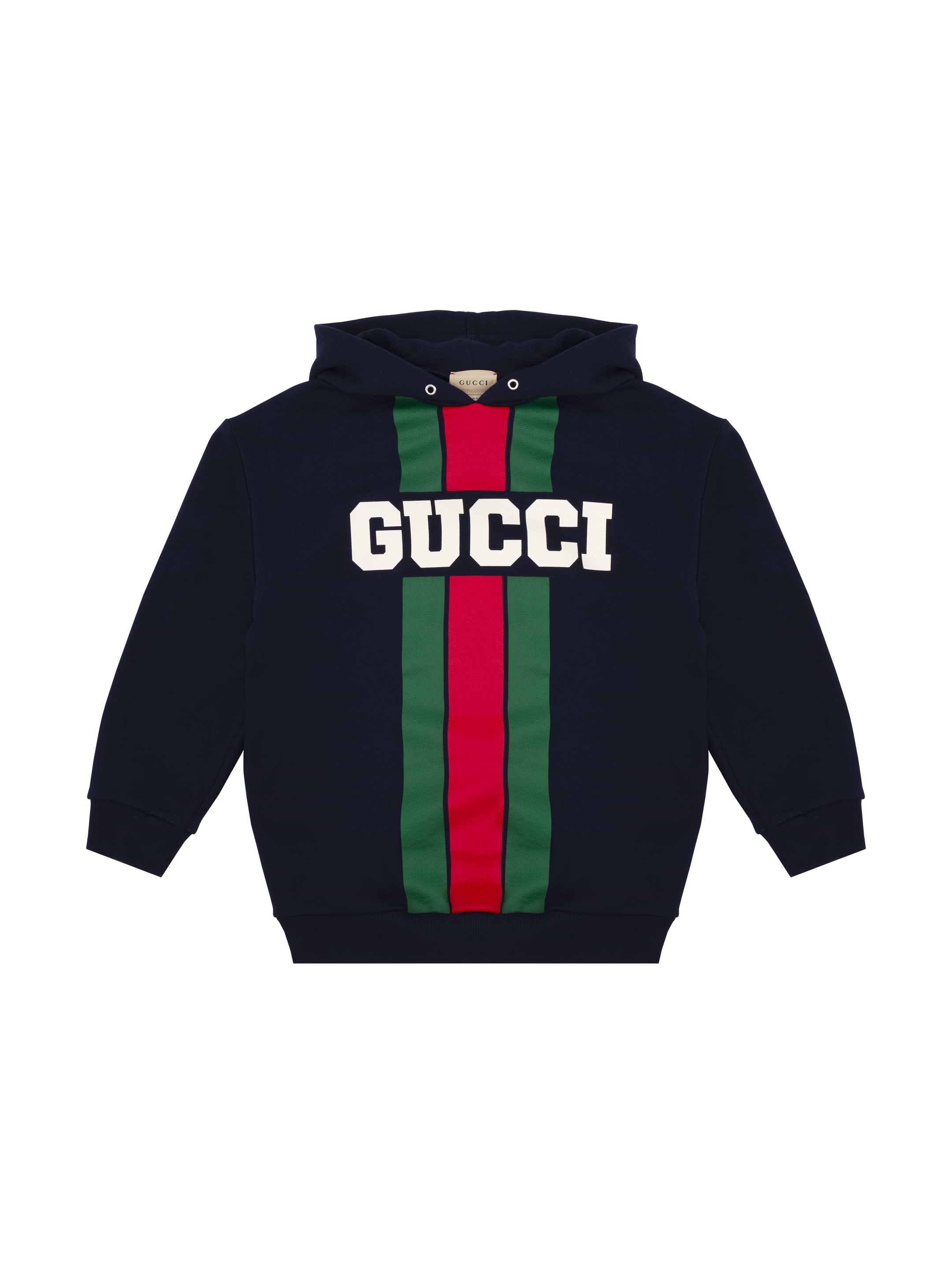 GUCCI   kidsロゴ　トレーナー Children's cotton T-shirt with Gucci logo in white cotton