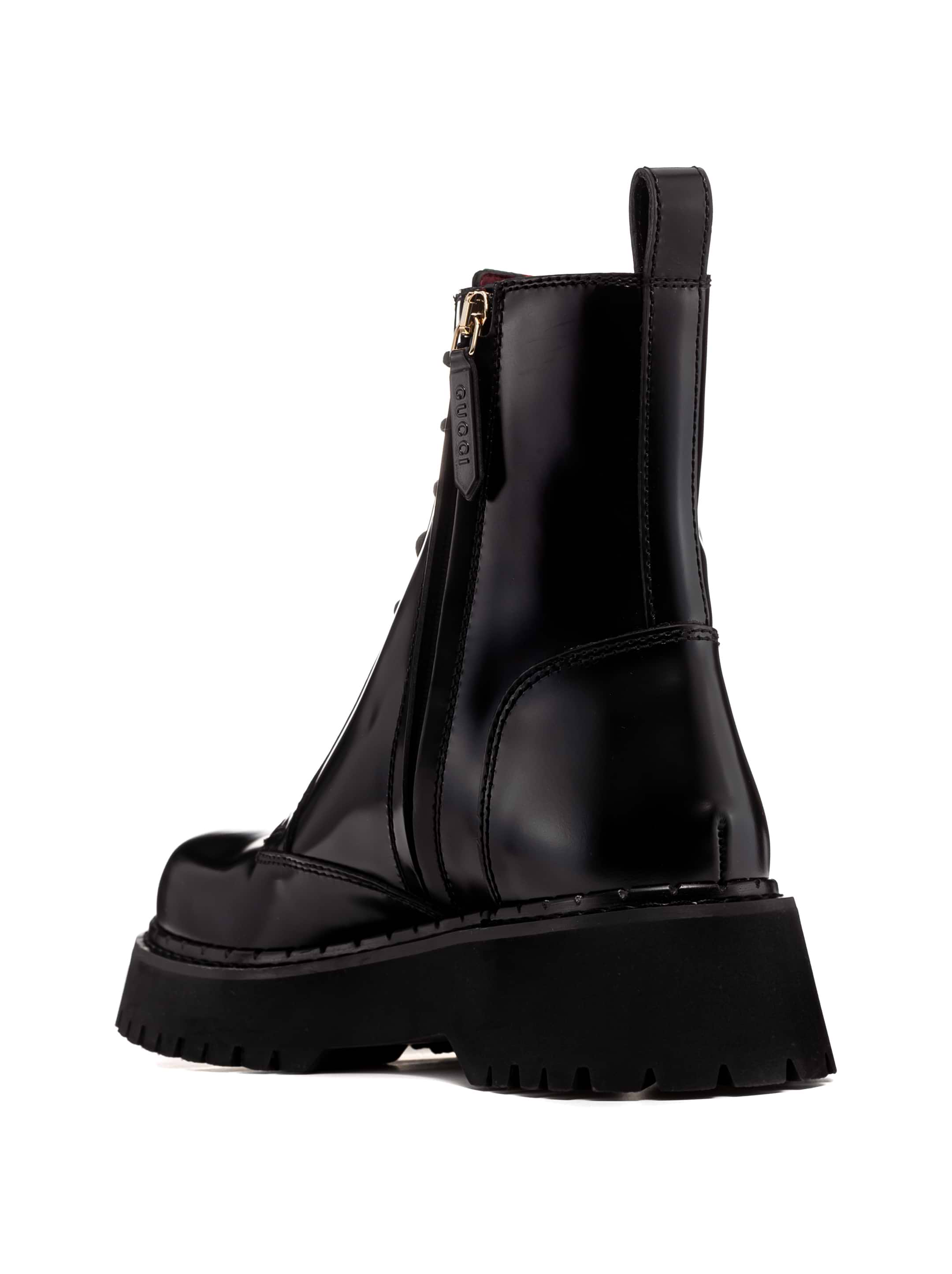 Gucci women's Web leather boots - buy for 691400 KZT in the