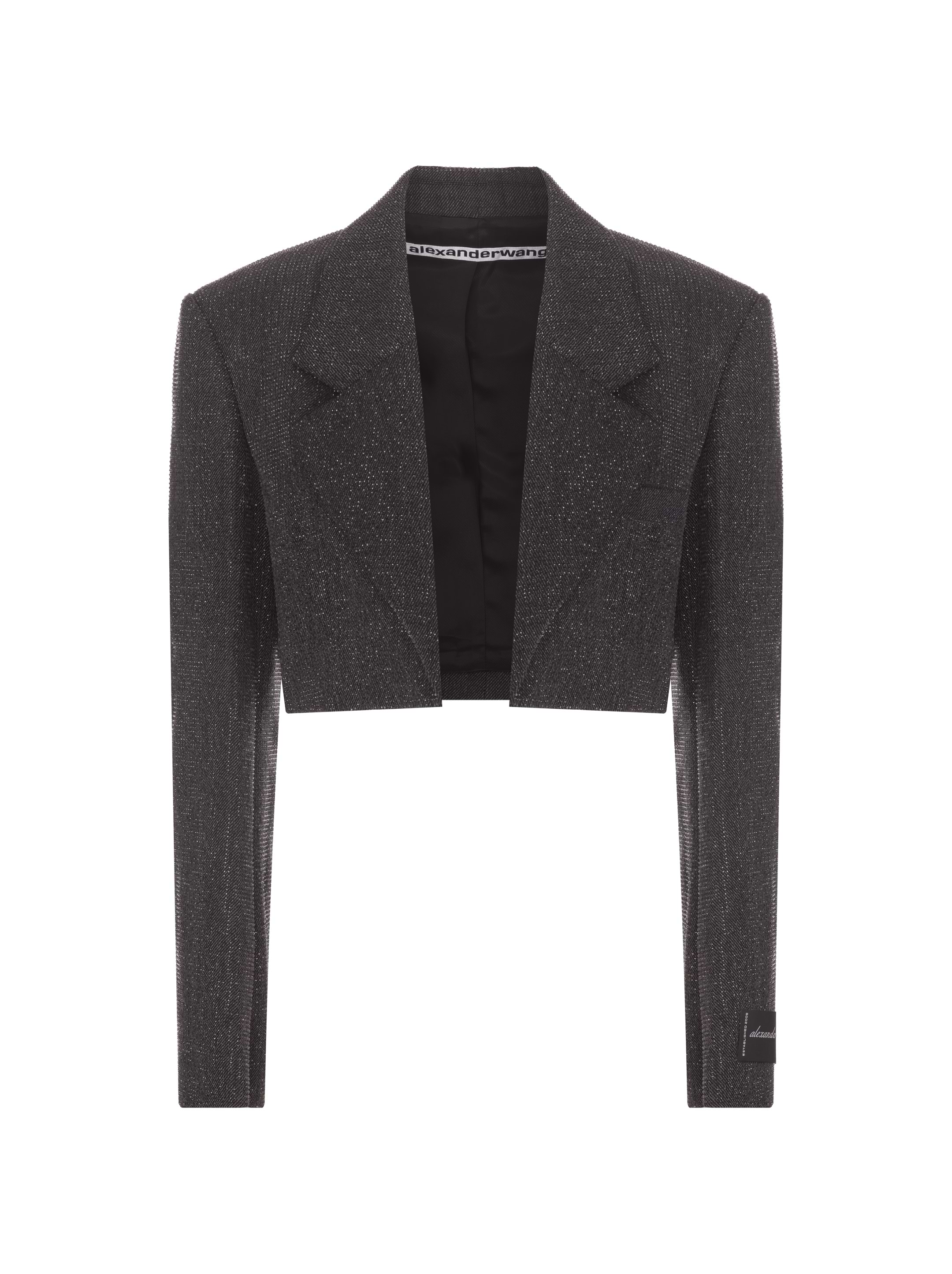 Cropped blazer with rhinestones Alexander Wang for women