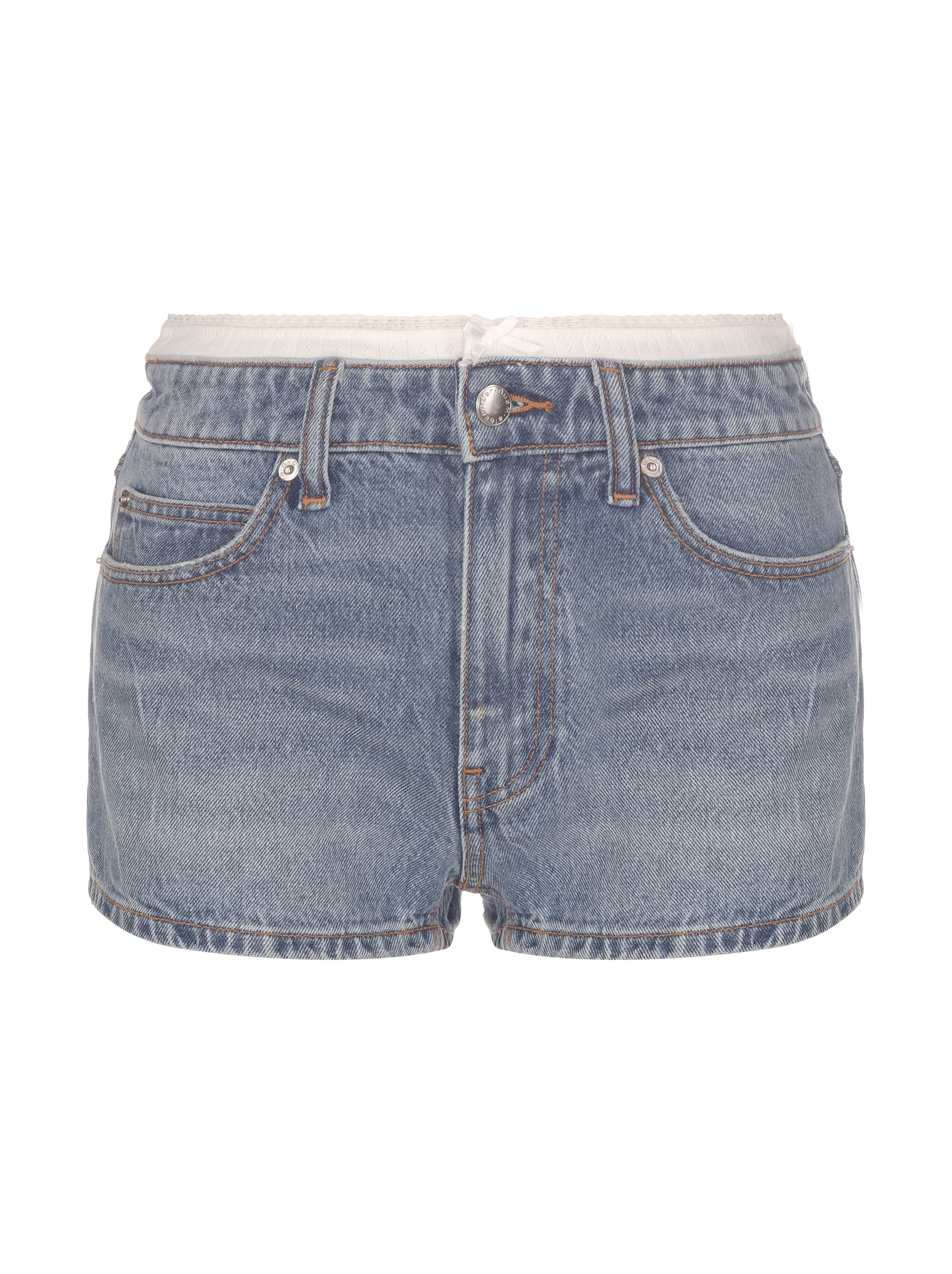 Alexander Wang women's Logo satin shorts - buy for 121600