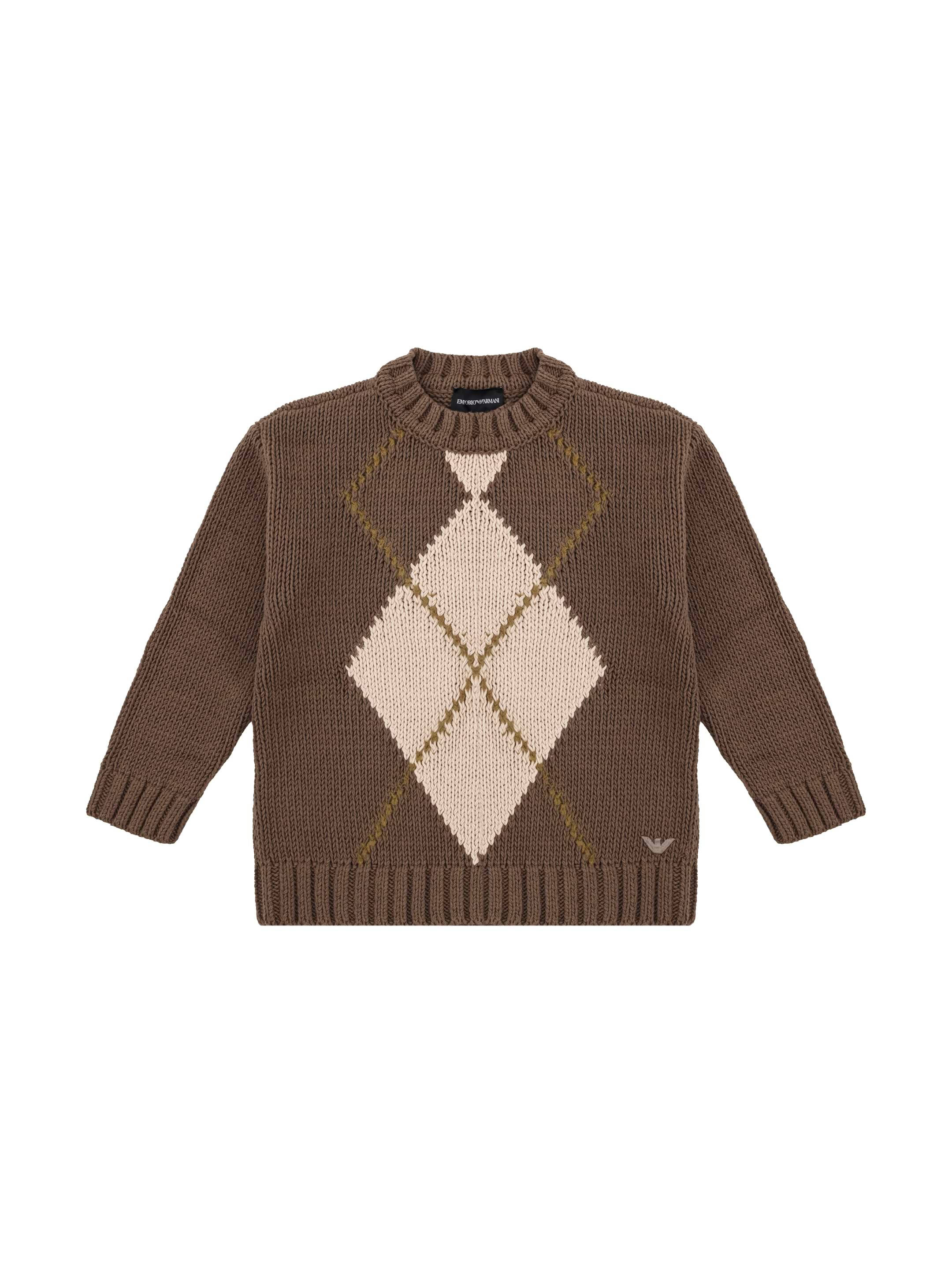 EMPORIO ARMANI kids' Knitted jumper with logo - buy for