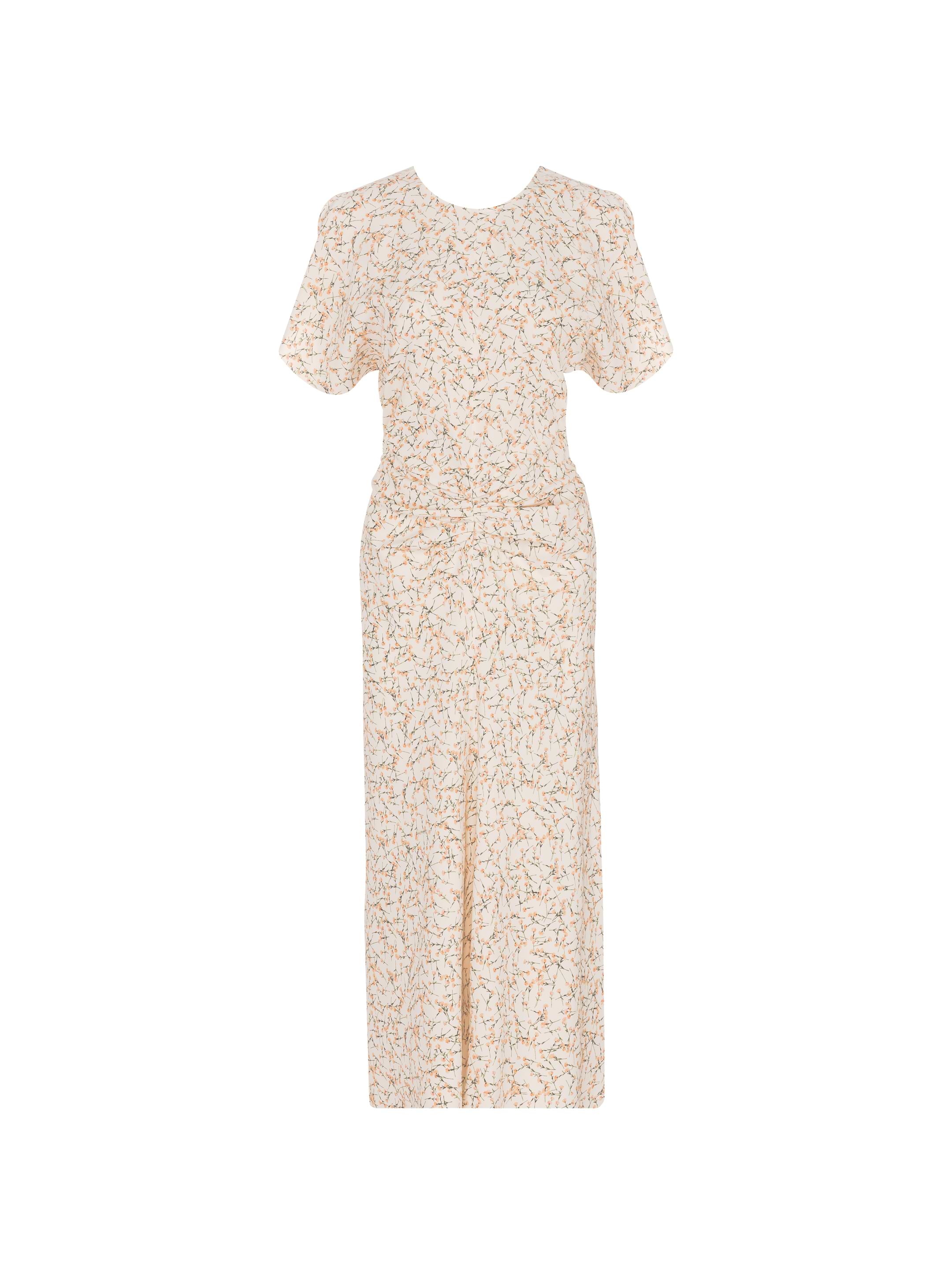 Floral print draped midi dress Victoria Beckham for women
