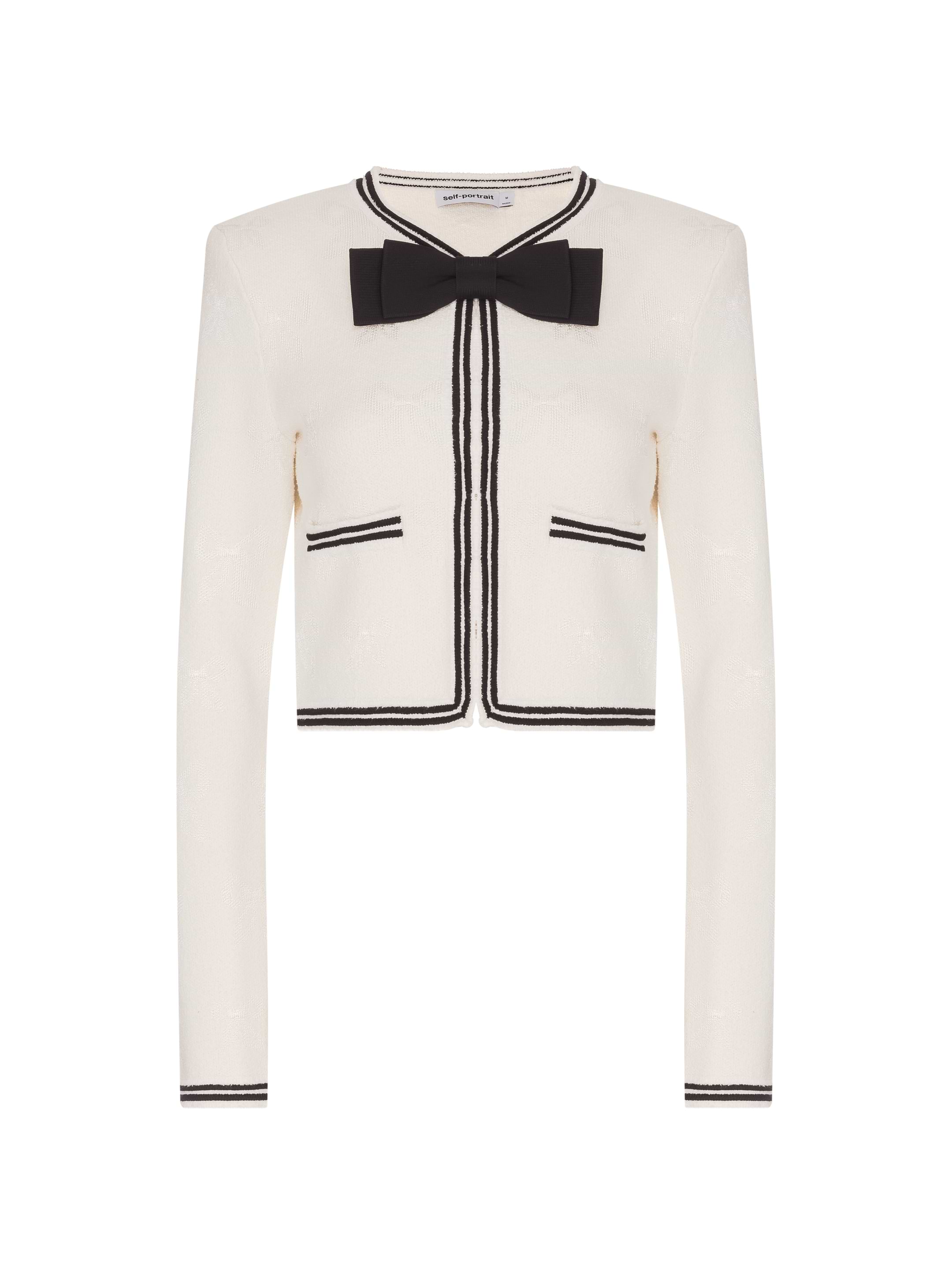 Jacquard blazer with a bow Self-Portrait for women - buy in