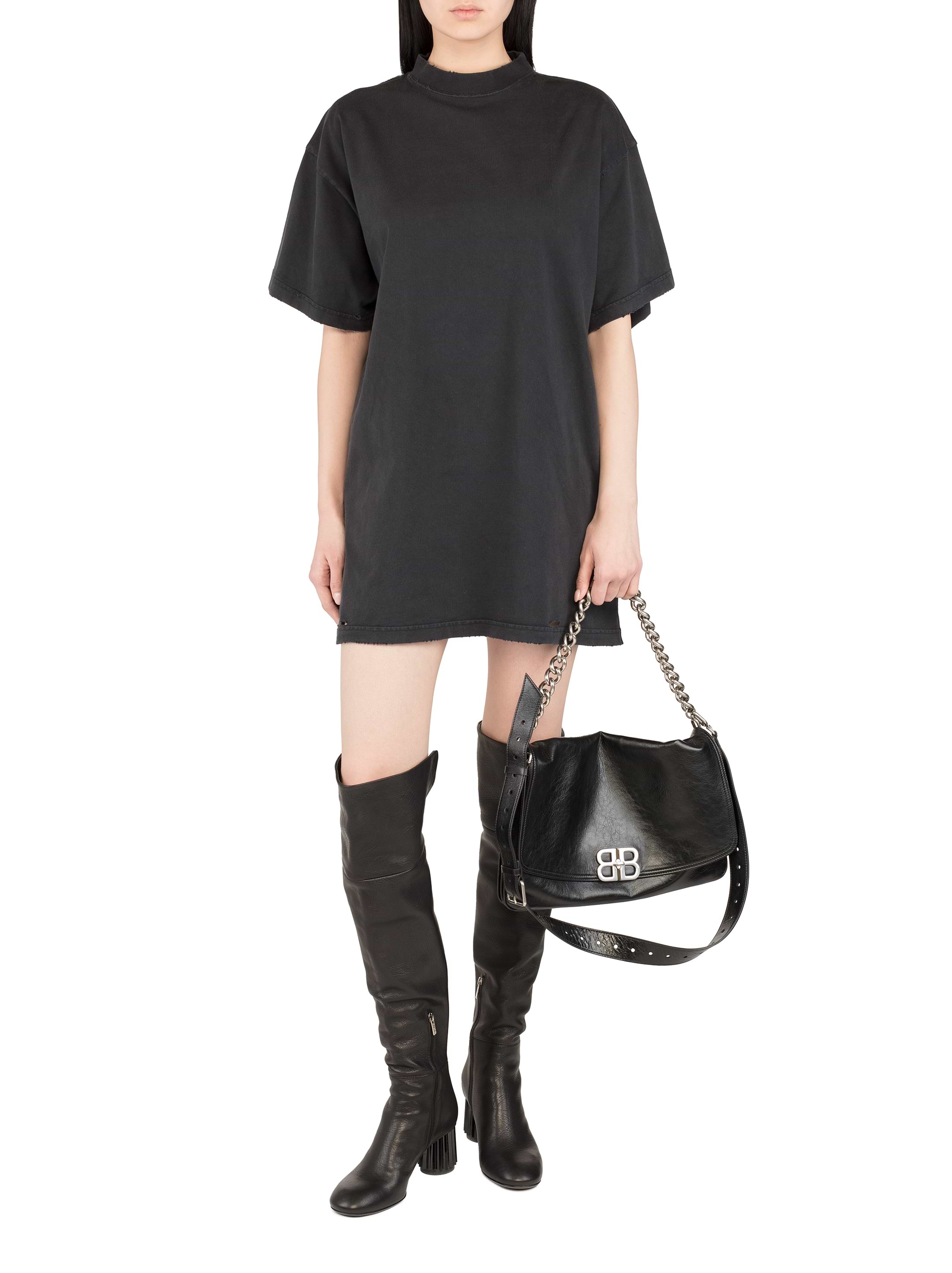 Balenciaga women's Ripped effect t-shirt dress - buy for