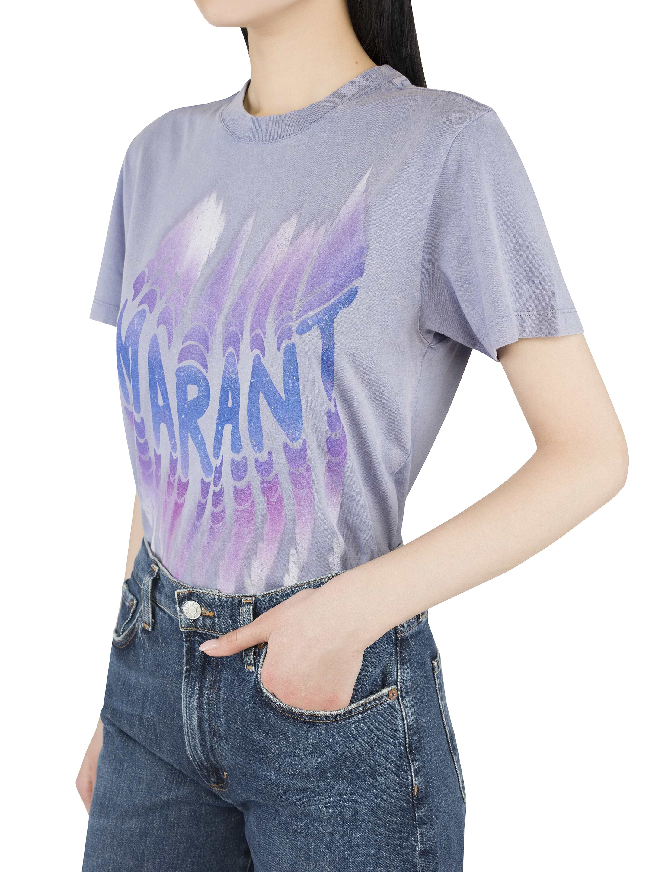 ISABEL MARANT ZOELINETシャツTS0147FA C1N07E 30LR ZOELINE T-SHIRT Woman ecru | ISABEL MARANT Official online store