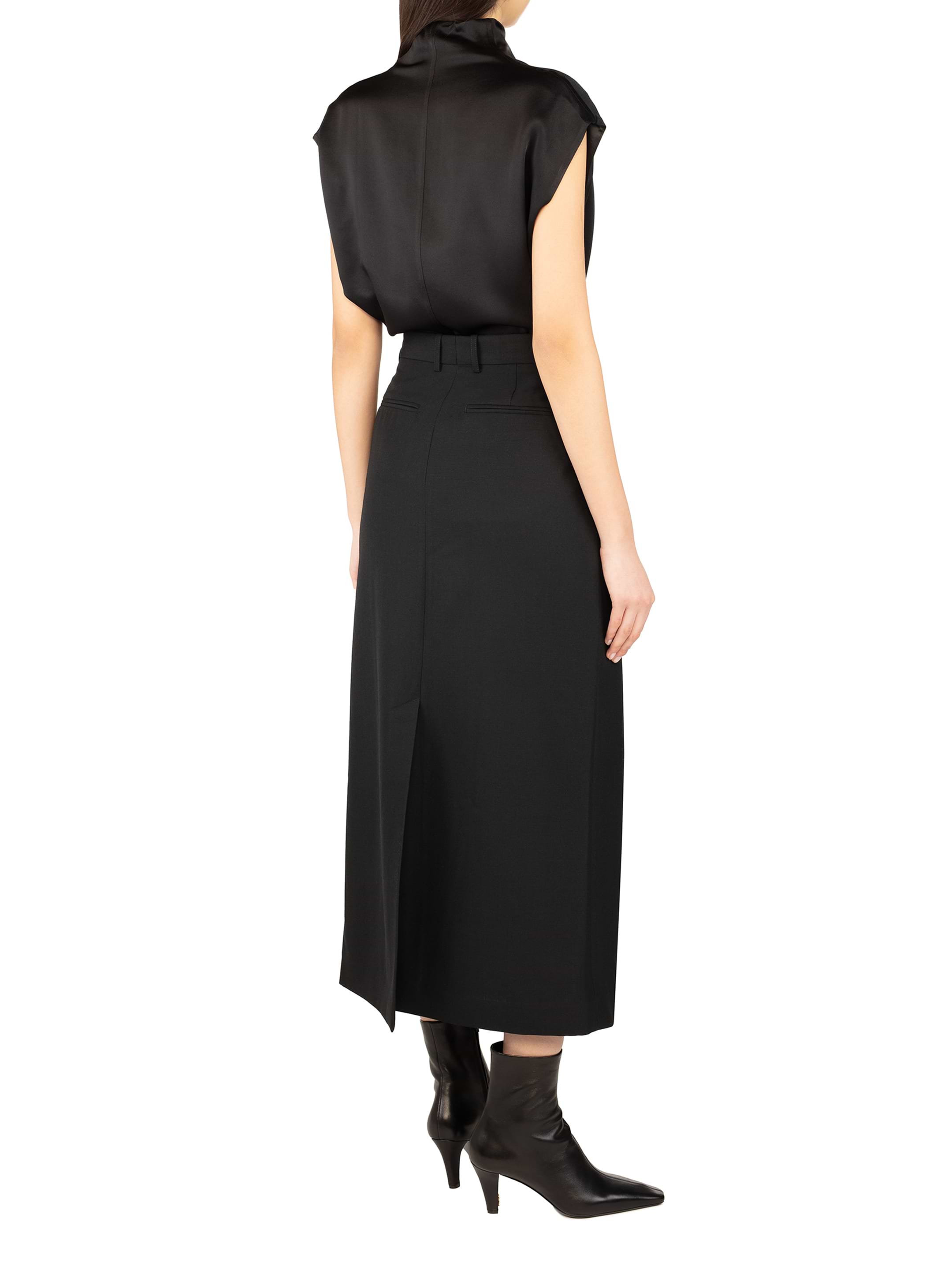 TOTEME Front-Split Satin Midi スカート 34 Iconic Trendsetter High Rise Slit Denim Midi Skirt | Windsor
