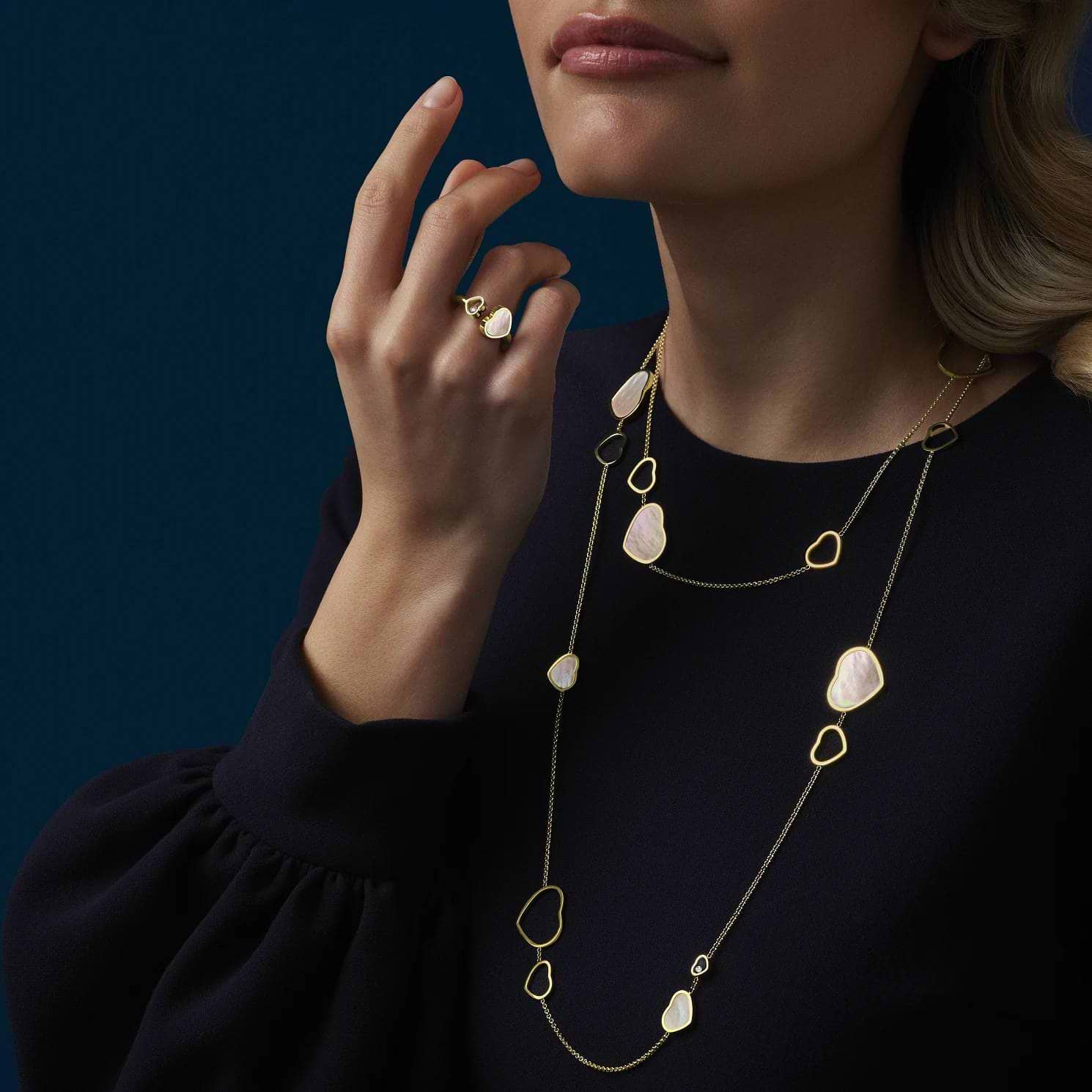 ♡for happy♡  Chopard Necklace Happy Hearts Gold 750 - buy for 6251000 KZT