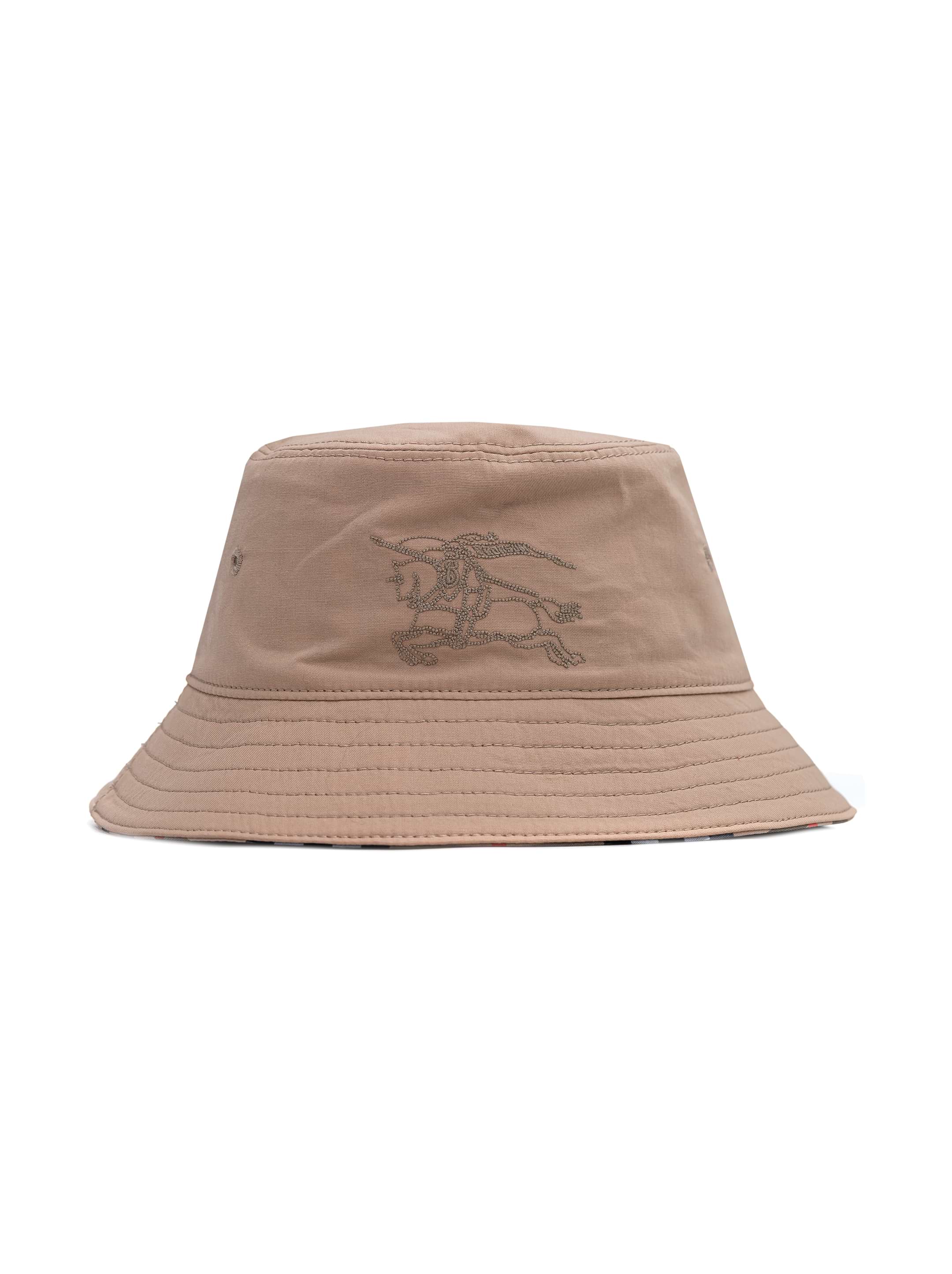 ハット Burberry Ekd Twill Bucket Hat - Burberry - Synthetic - Beige Ekd Twill Bucket Hat - Burberry - Synthetic - Beige