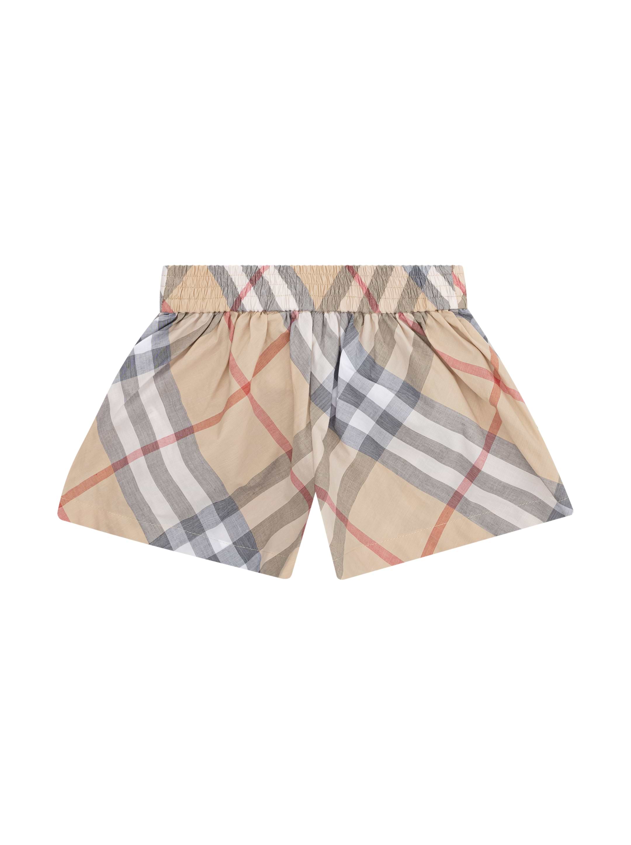 Burberry Vintage Check cotton shorts for newborns - buy for