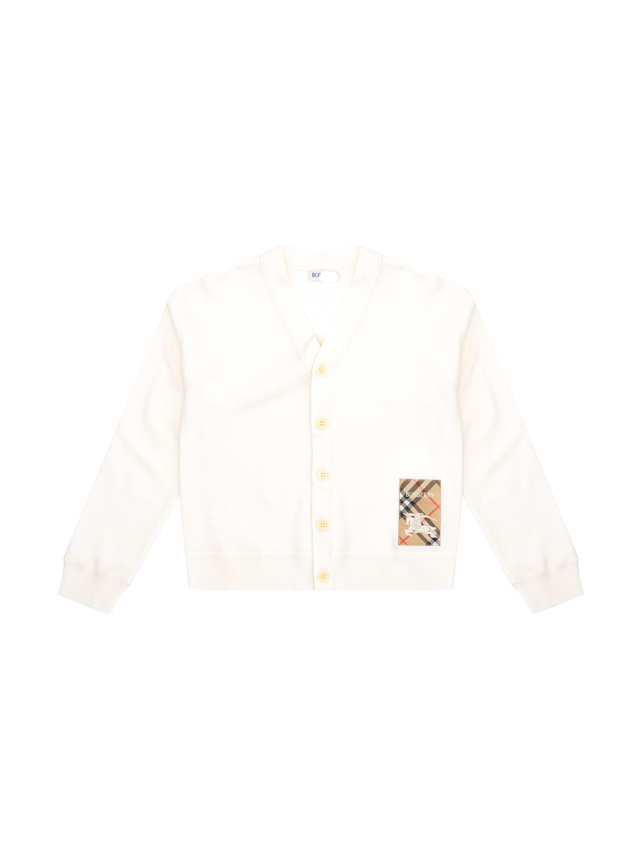 Burberry kids' Woollen cardigan with logo - buy for 294800