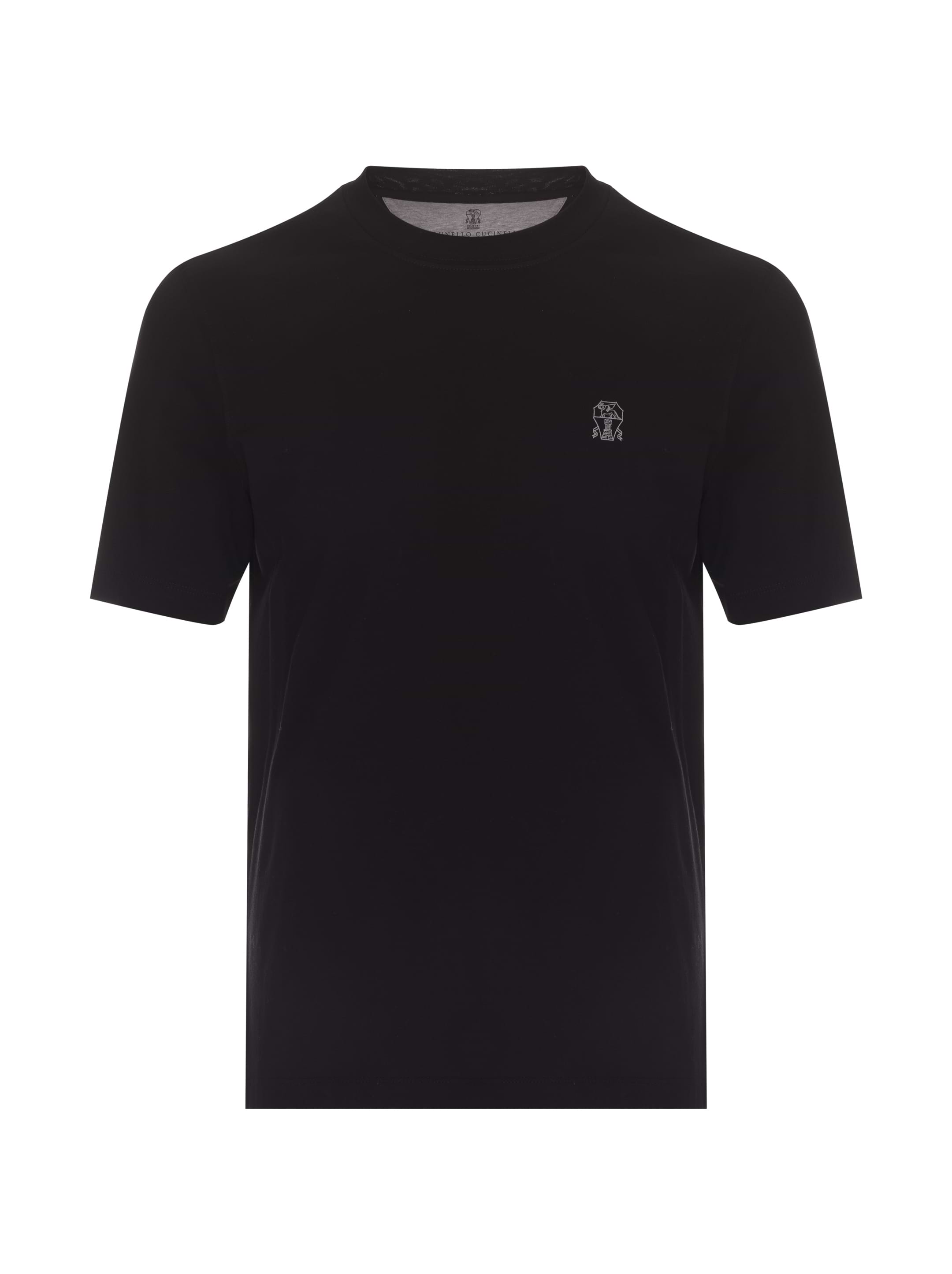 Brunello Cucinelli men's Logo cotton t-shirt - buy for