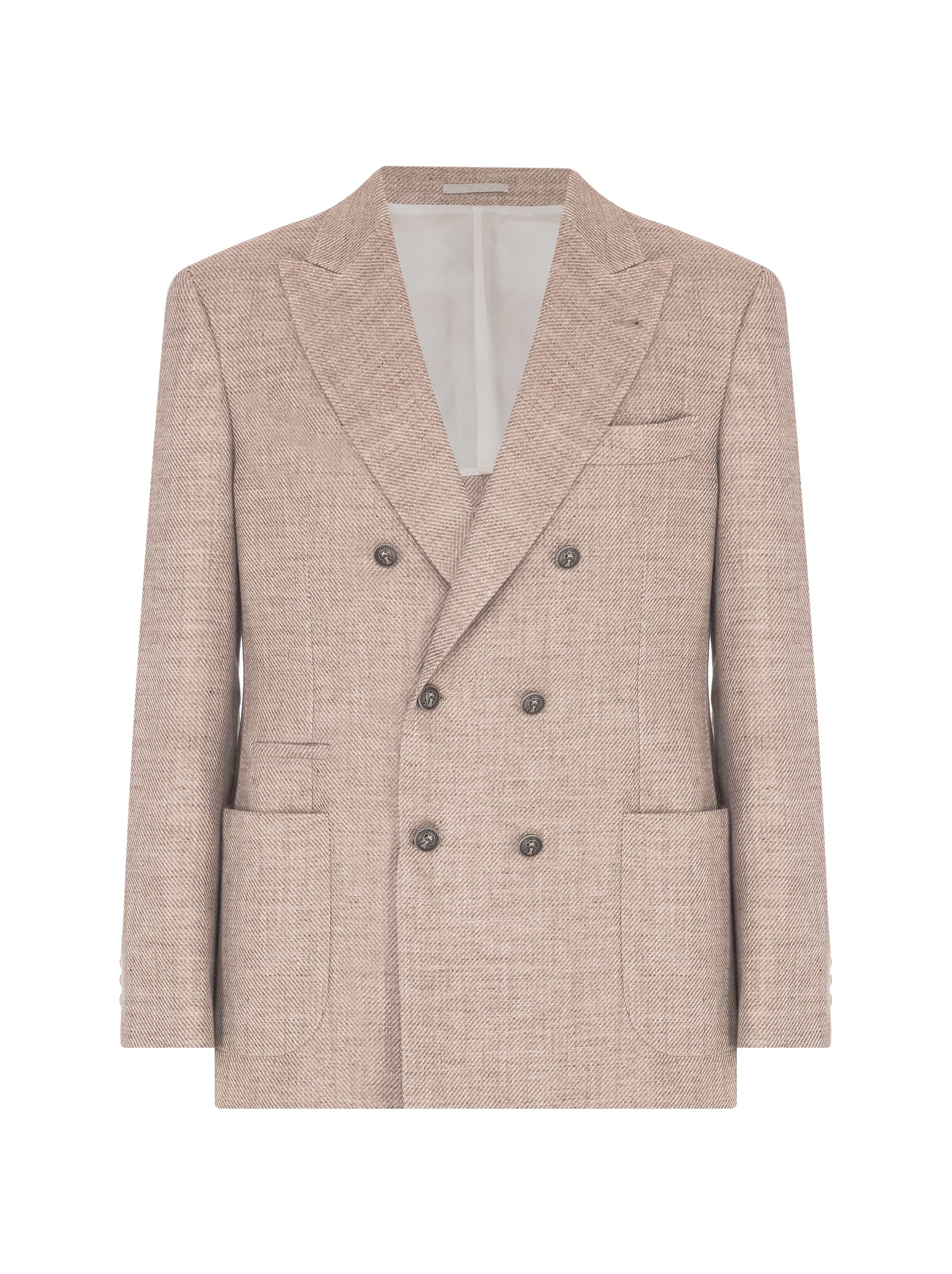 ジャケット Brunello Cucinelli Double-Breasted Linen Blazer Brunello Cucinelli Double-breasted linen and cotton blazer