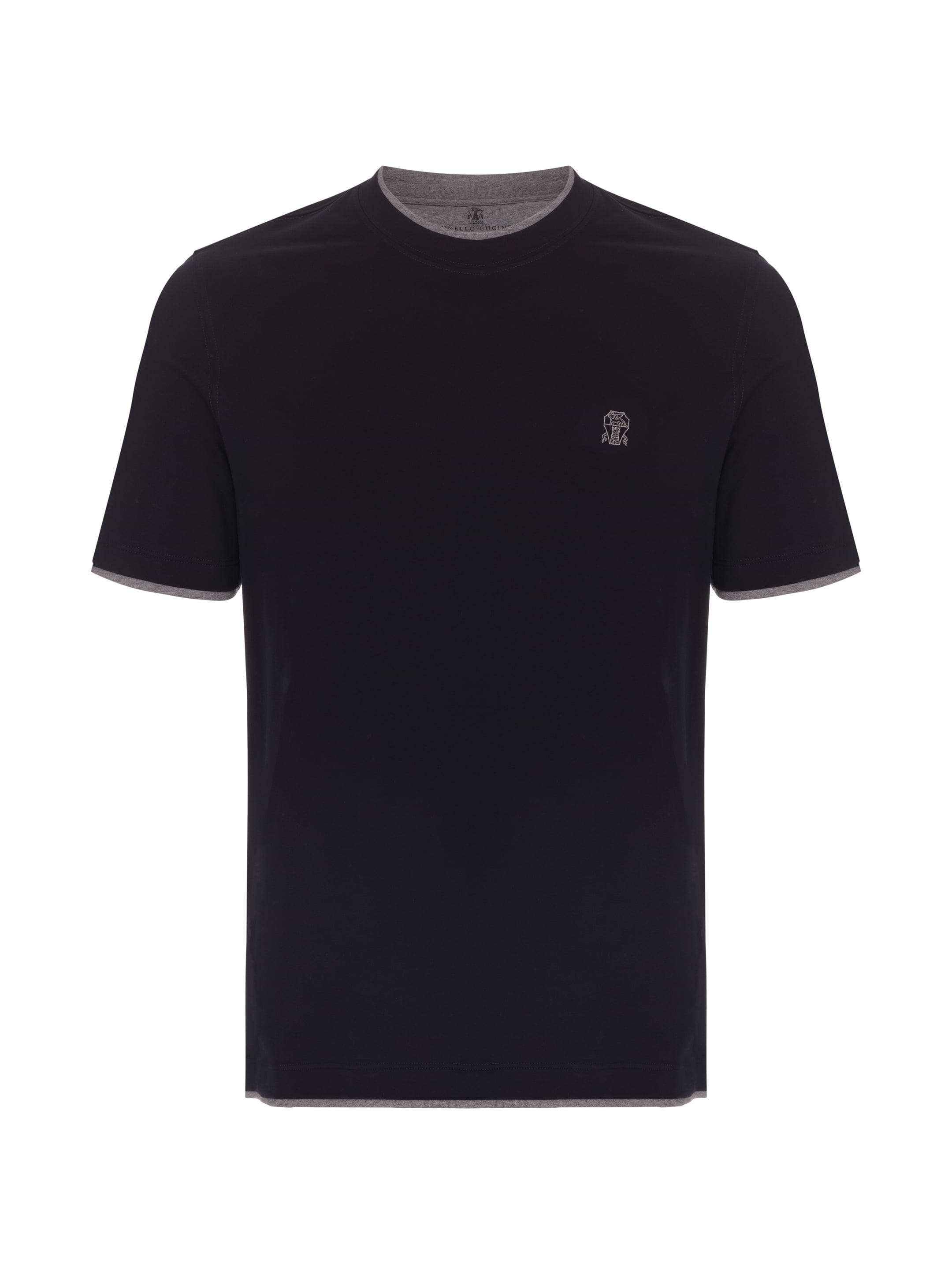 Tシャツ・カットソー BRUNELLO CUCINELLI MONILI-DETAILED COTTON T-SHIRT Brunello Cucinelli モニリコットンTシャツ | Sendegaro JP