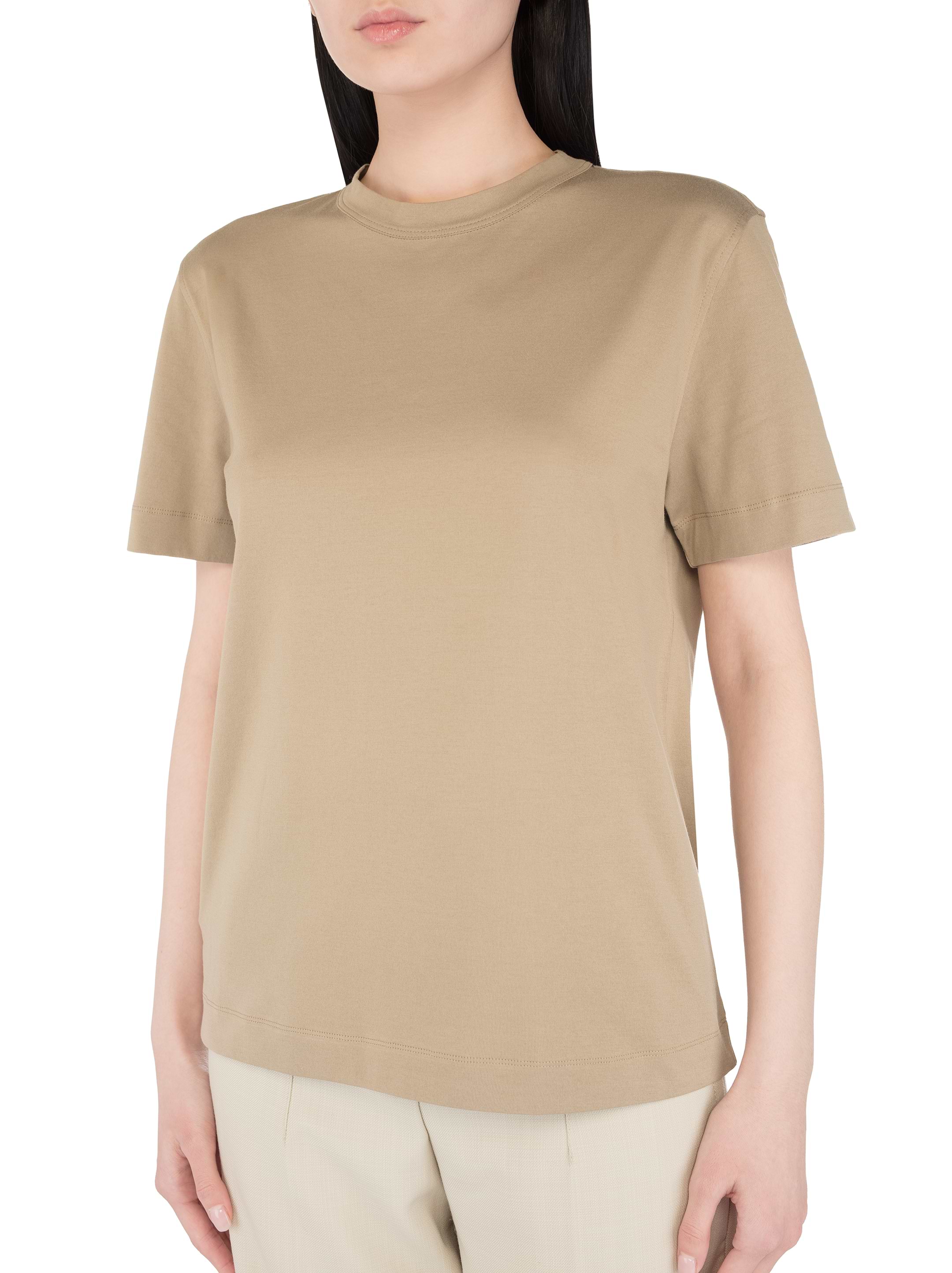 Brunello Cucinelli women's Cotton t-shirt with monil chain