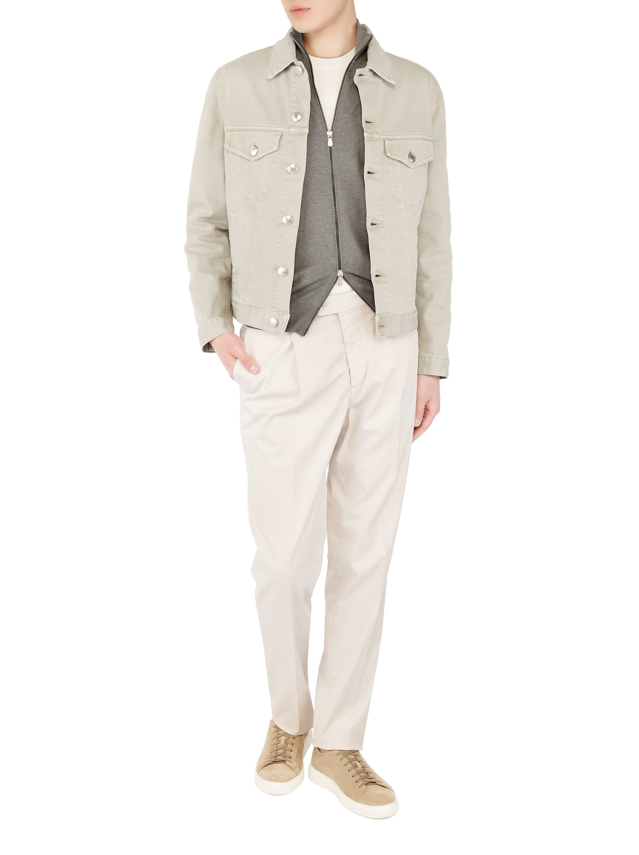Brunello Cucinelli men's Cotton tapered pants - buy for