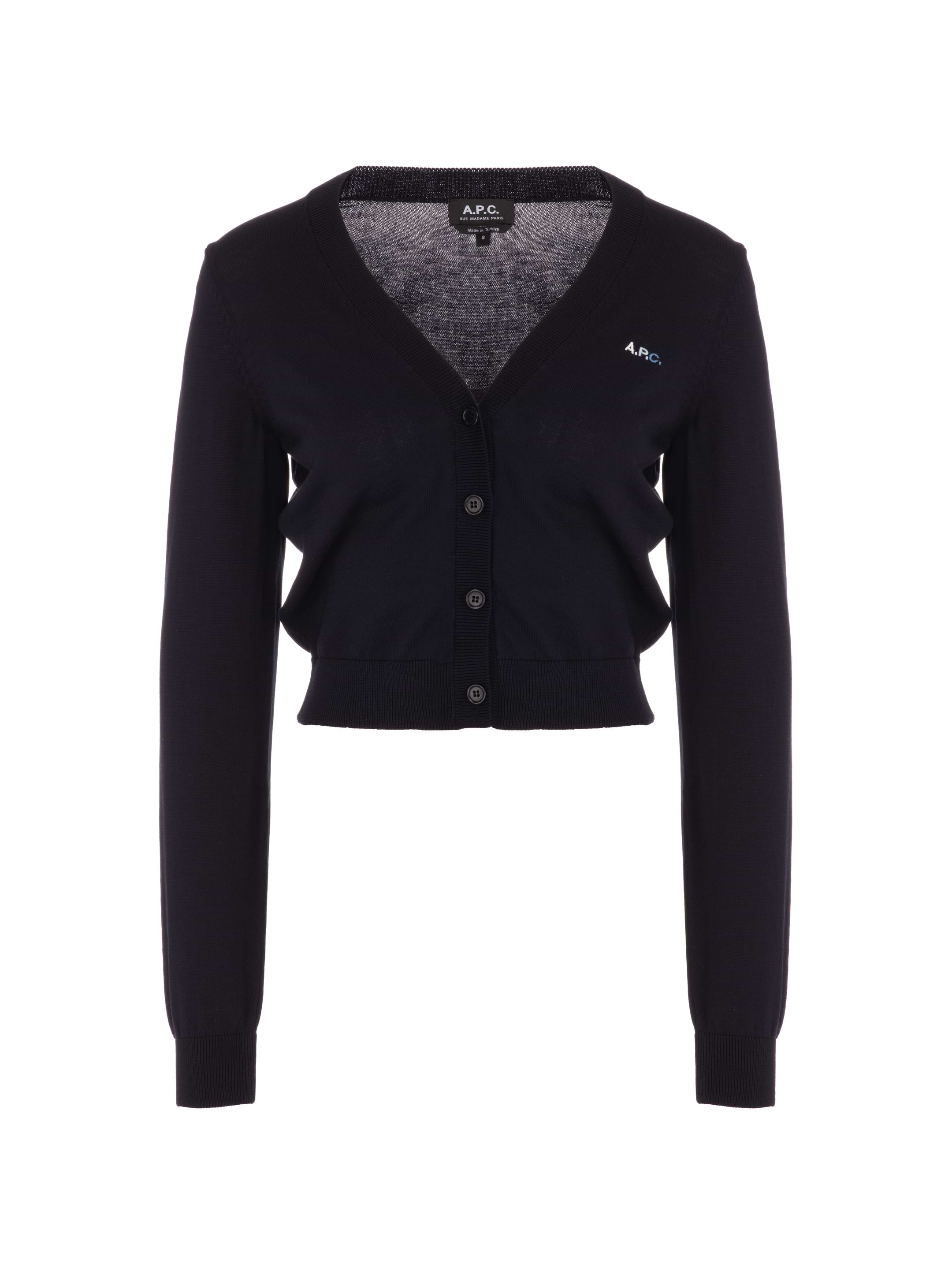 カーディガン A.P.C - a.p.c. skirt &amp; vintage cardigan. Mila cardigan | Two-colour thick felted wool collection