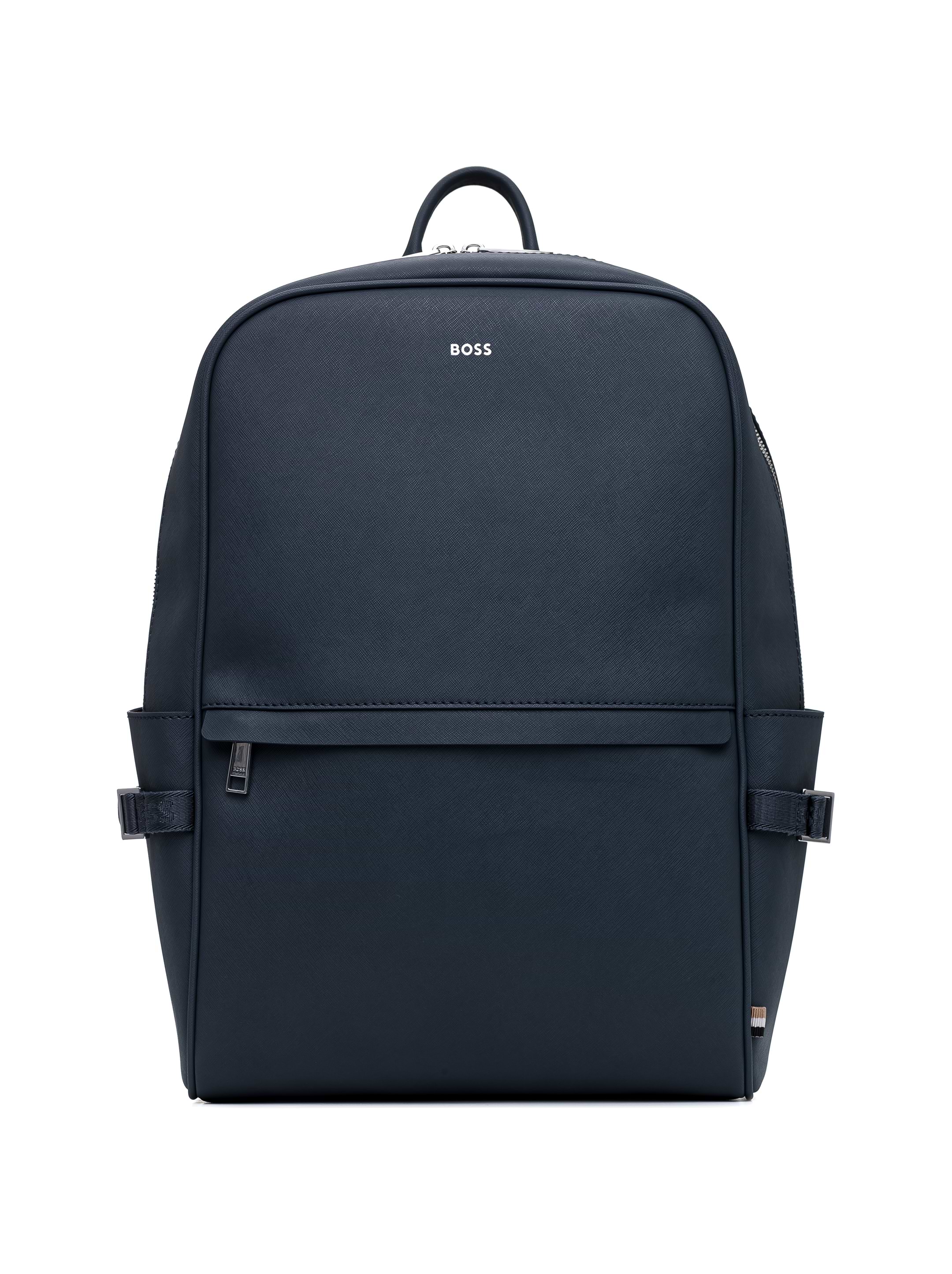 [JILLSTUART]★POLAR LEATHER STRAP LOGO UNI BACKPACK □JILLSTUART□ UNISEX Polar Black Leather Strap Logo Backpac