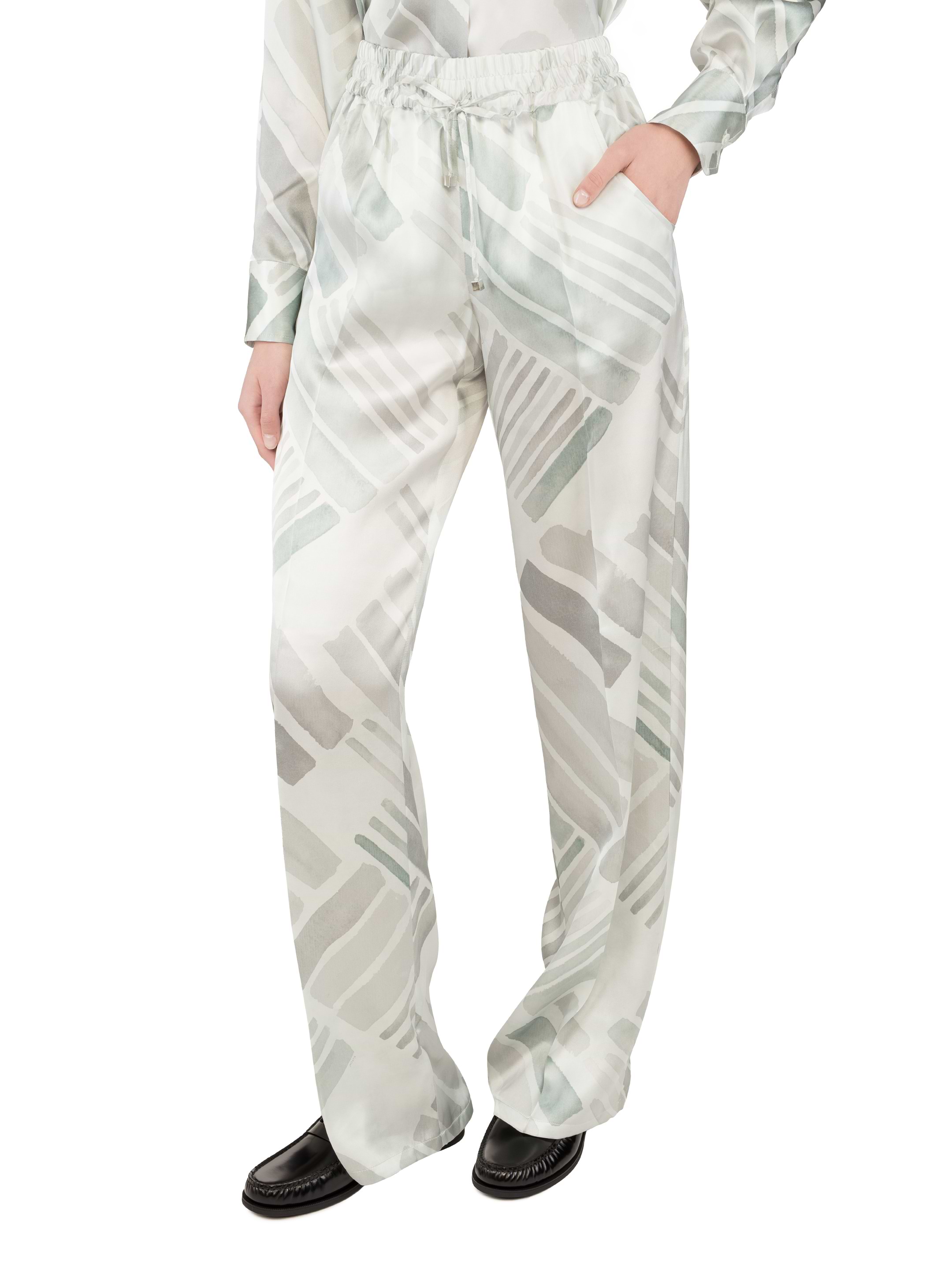 パンツ Kiton FW24 SATIN PANTS (D48109 K0537E06) Kiton Trousers Beige (Kiton/パンツ・ボトムスその他