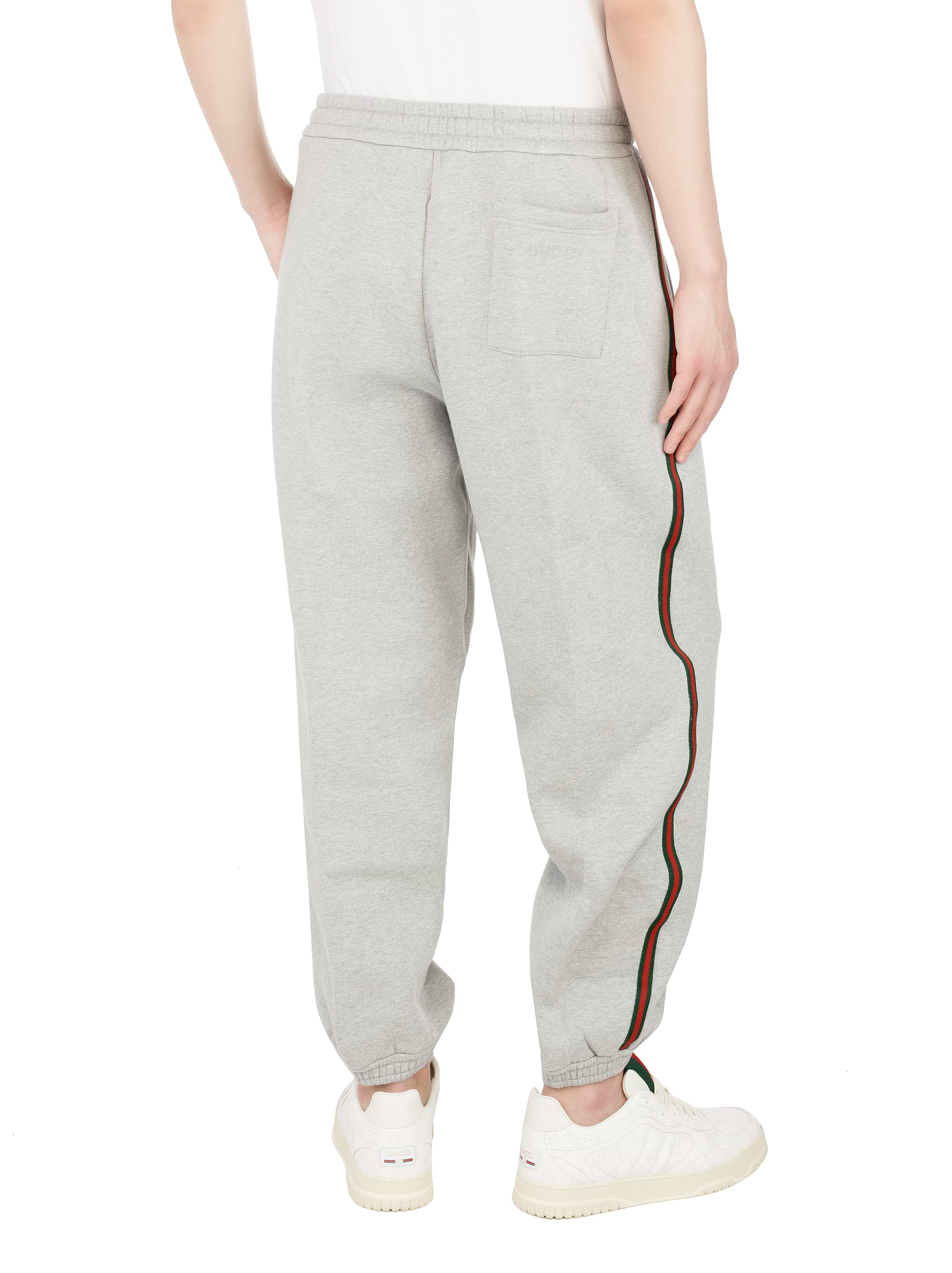 パンツ GUCCI White/grey jogging trousers in technical jersey GUCCI White/grey jogging trousers in technical jersey