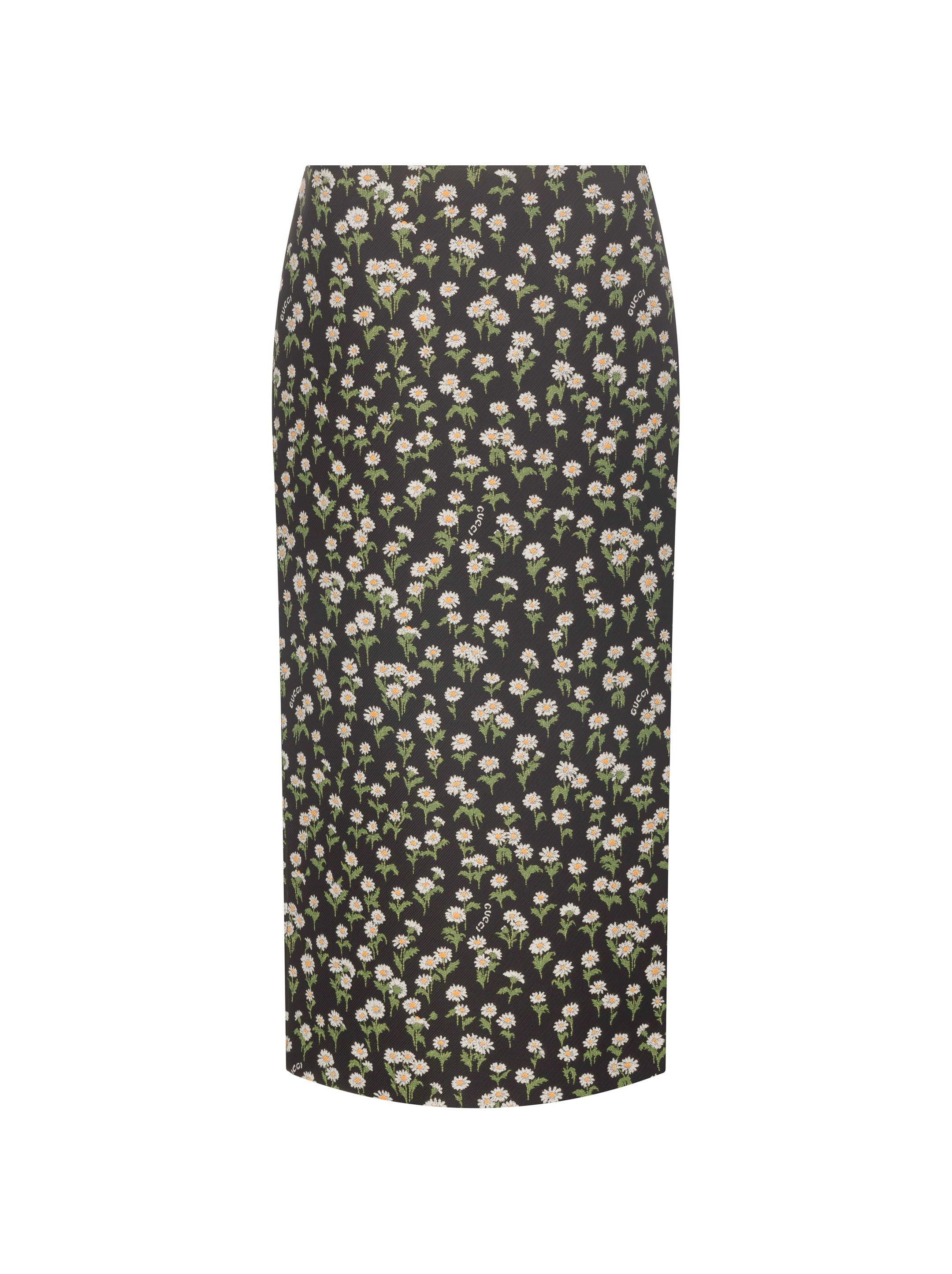 スカート Gucci skirt GG Supreme Oxford cotton skirt in light blue | GUCCI® US