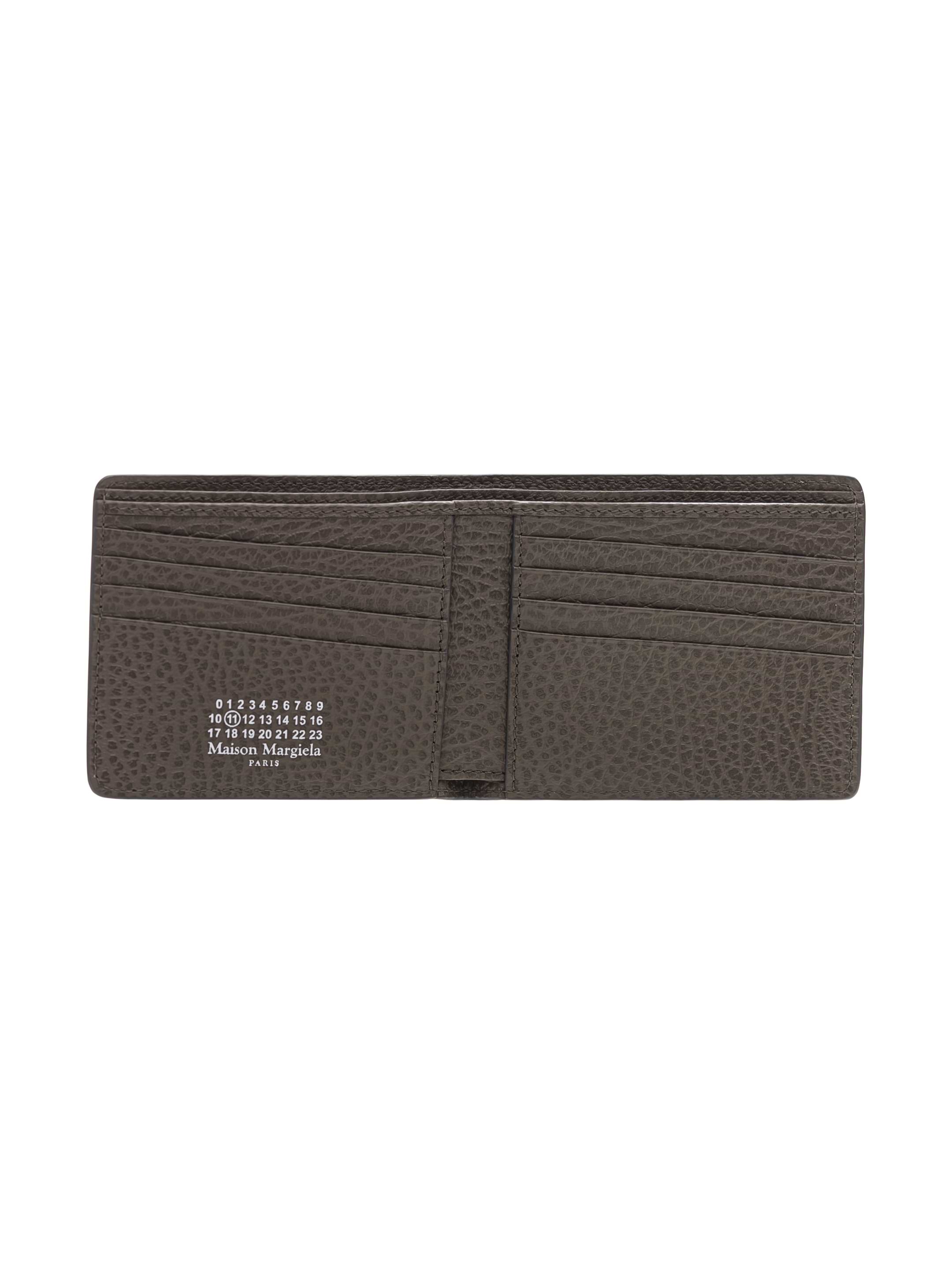 【MAISON MARGIELA】GRAINED LEATHER LOGO WALLET(関税込み） Maison Margiela men's Logo leather wallet - buy for 142200