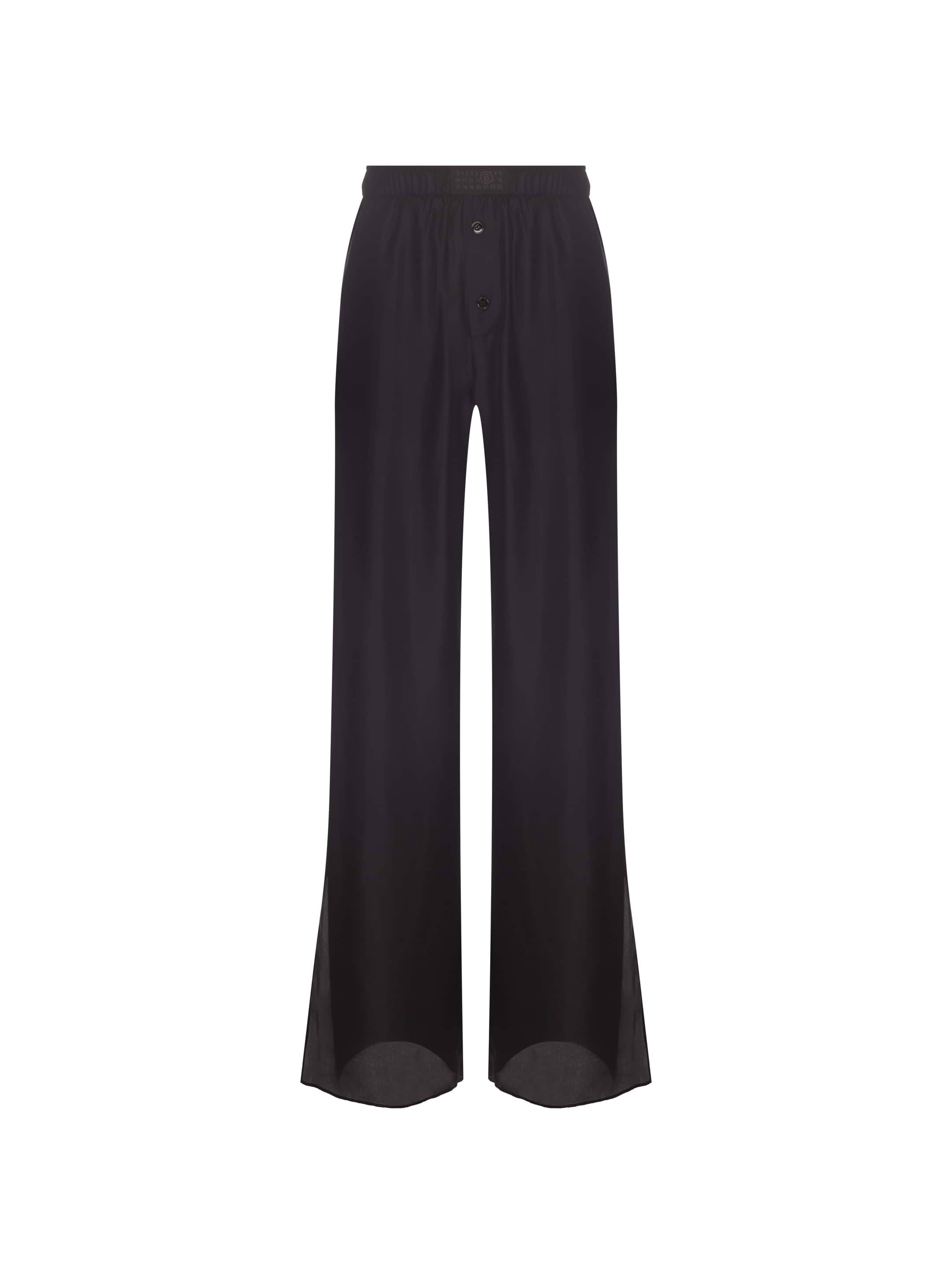 パンツ MM6 Maison Margiela Satin band pants Satin Trousers in Black – SVRN
