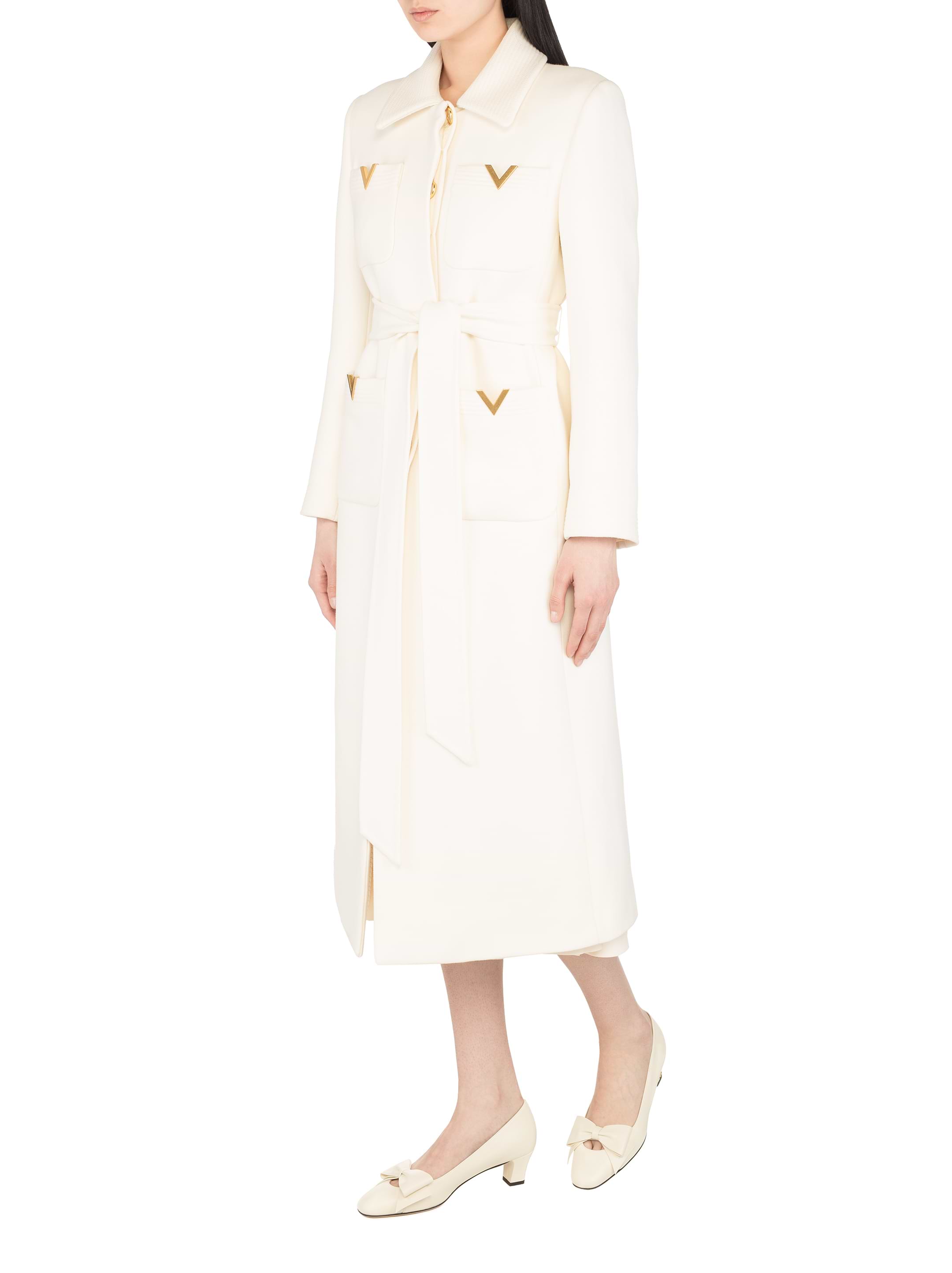トレンチコート VALENTINO GARAVANI White Poplin Overcoat Valentino White poplin overcoat | gebnegozionline | REVERSIBLE
