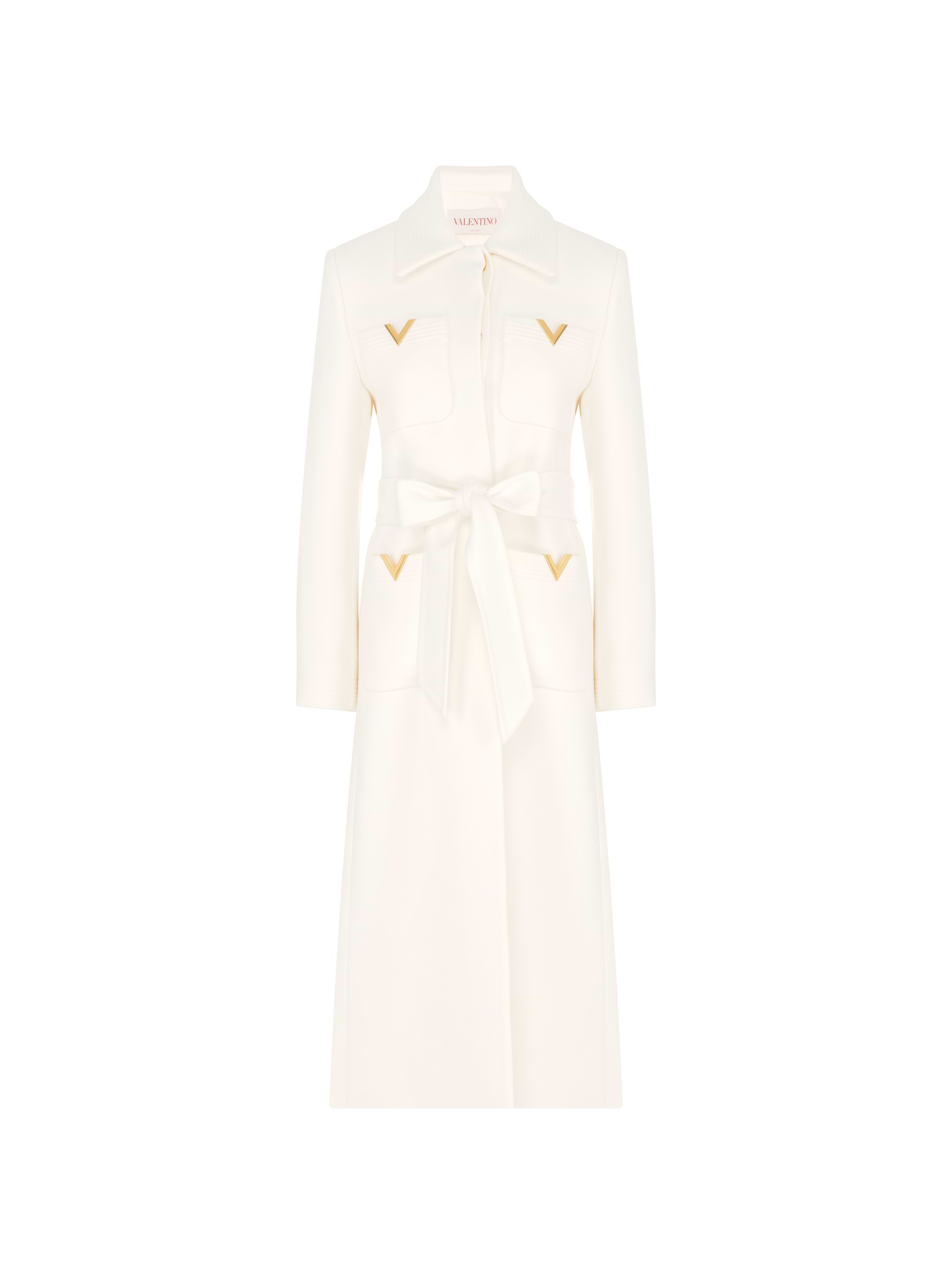 Valentino Garavani women's Wool coat with letter V - buy for