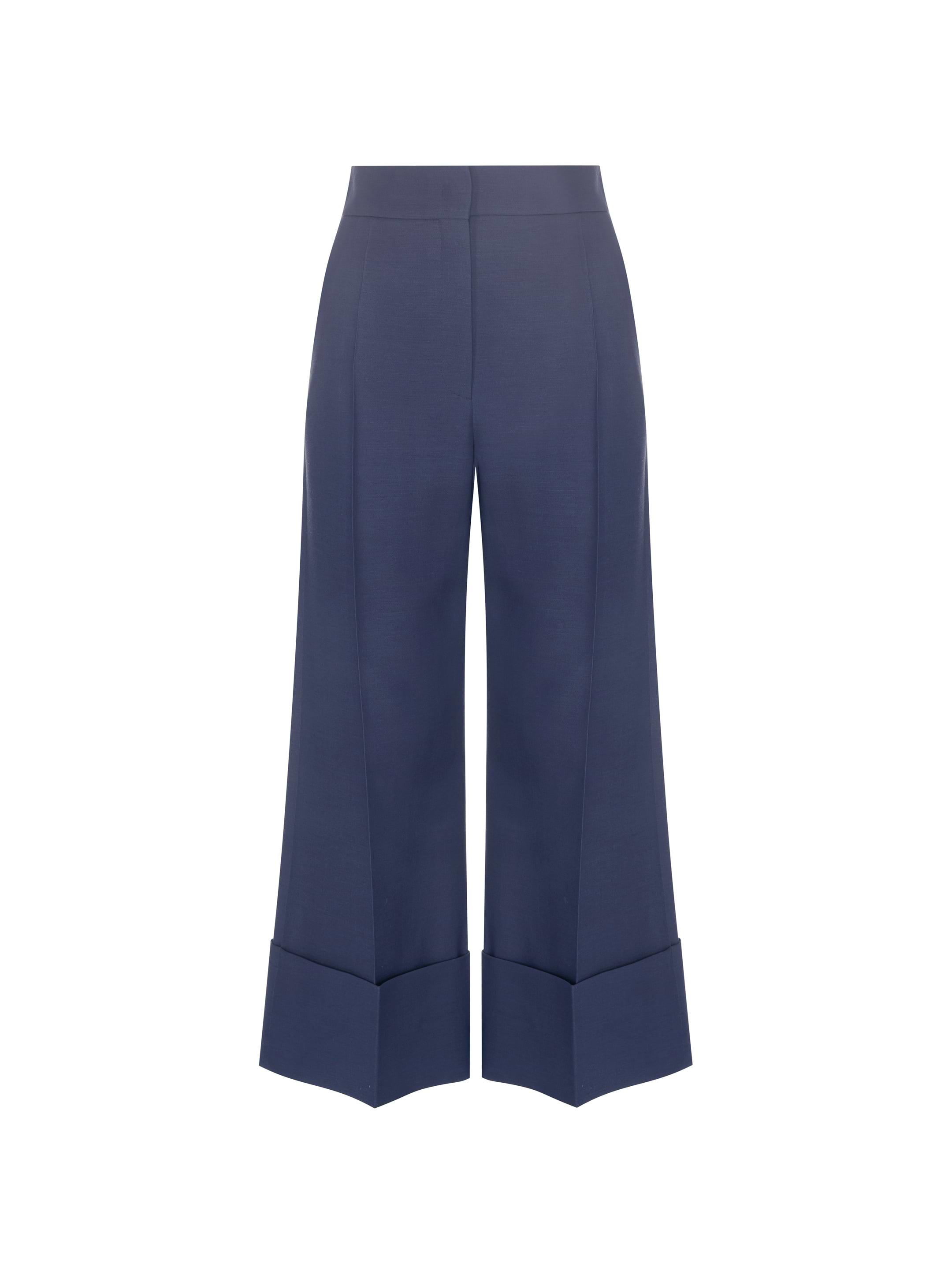 パンツ VALENTINO FW24 Black wool wide-leg pant (5B0RB62088J 0NO) Valentino Virgin wool wide-leg pants Valentino