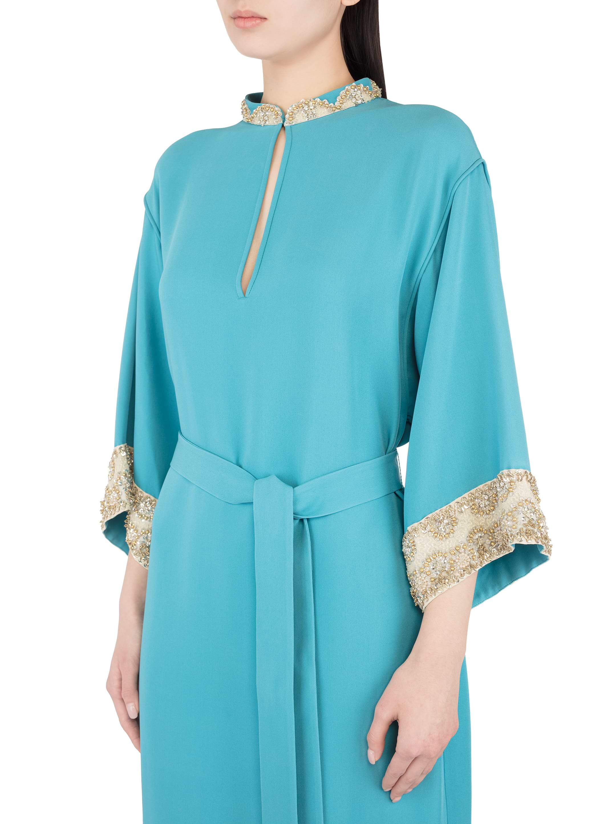 パーティードレス VALENTINO 6B3VAF981CF Dresses Valentino Garavani Embellished Lace-Trim Dress - Bergdorf