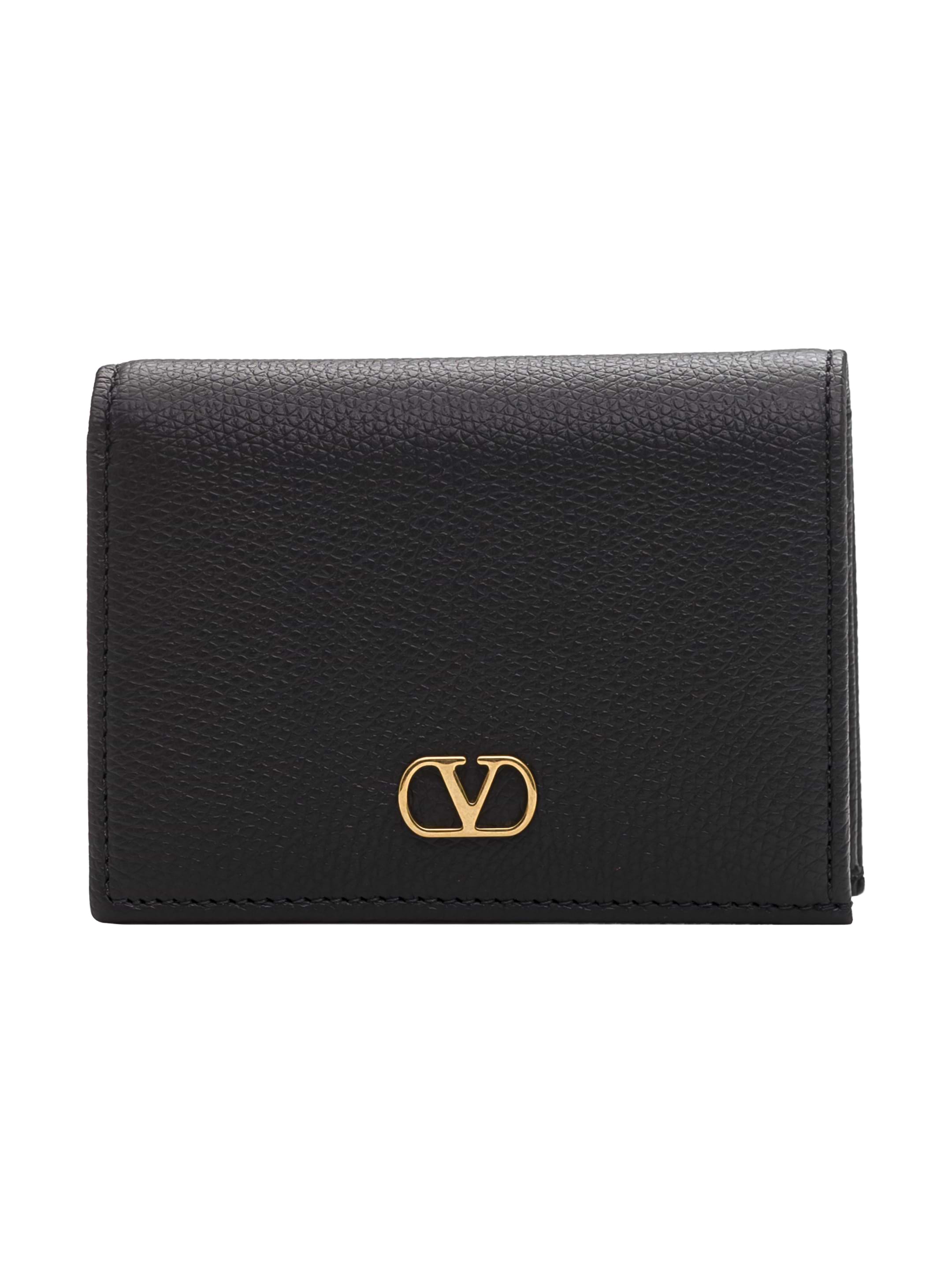 長財布 VALENTINO BLACK LEATHER WALLET VALENTINO by MARIO VALENTINO Leonardo Zip - Around Black