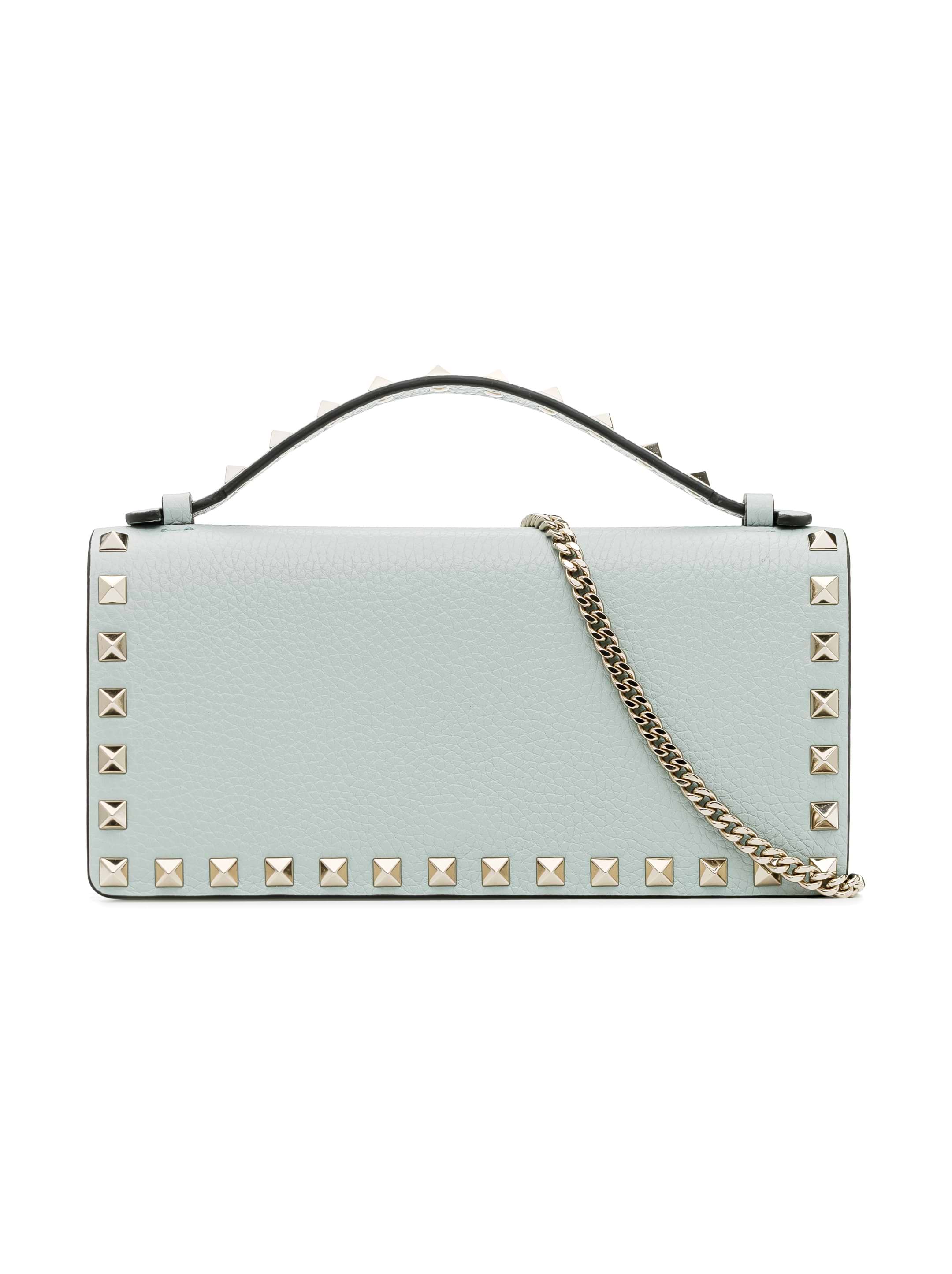 【VALENTINO GARAVANI】rockstud textured-leather クラッチ 14514138_52377939_600.jpg