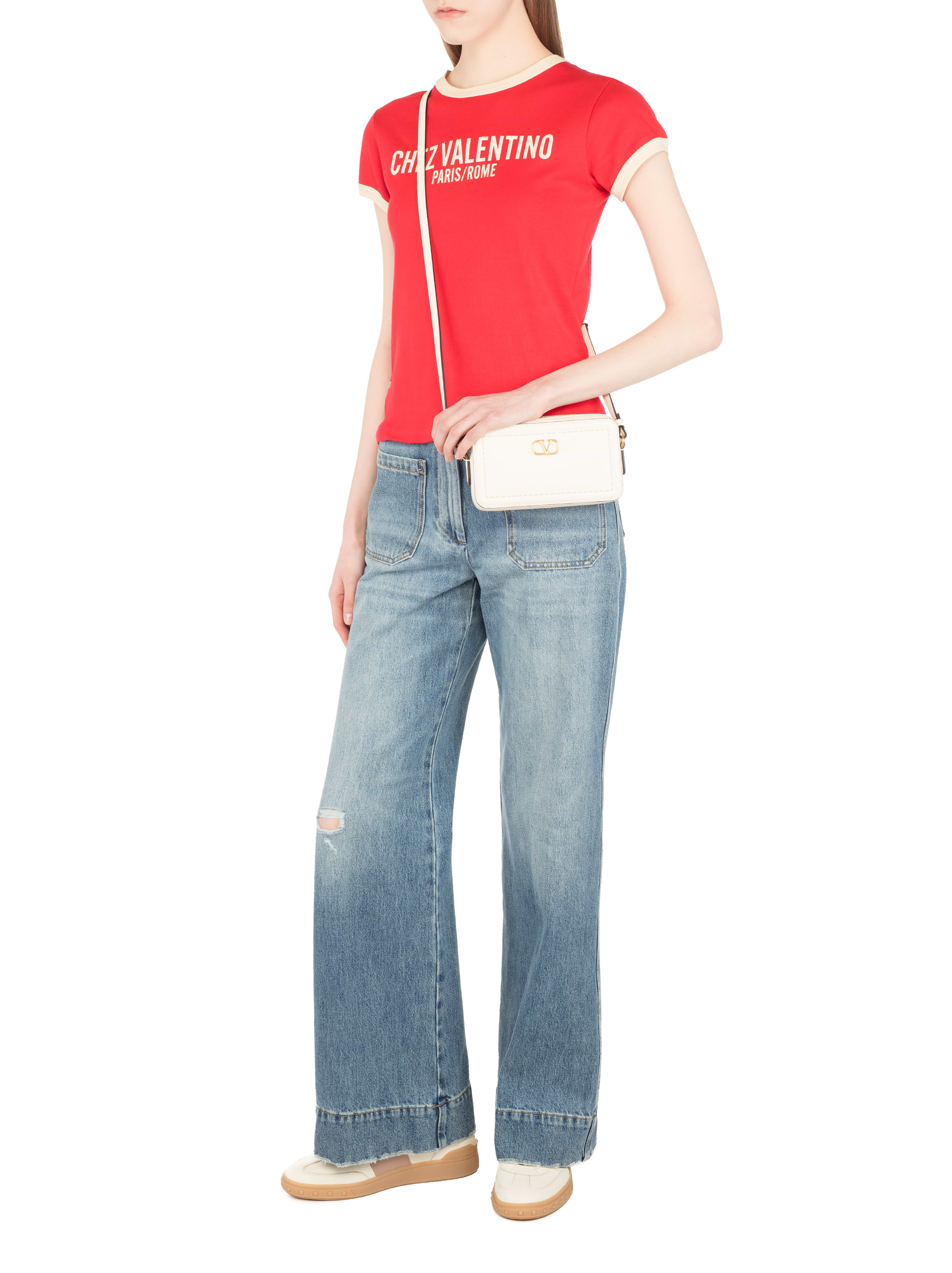 soonerorlater フーディー　Valentine Valentino Garavani women's V-logo leather sneakers - buy for