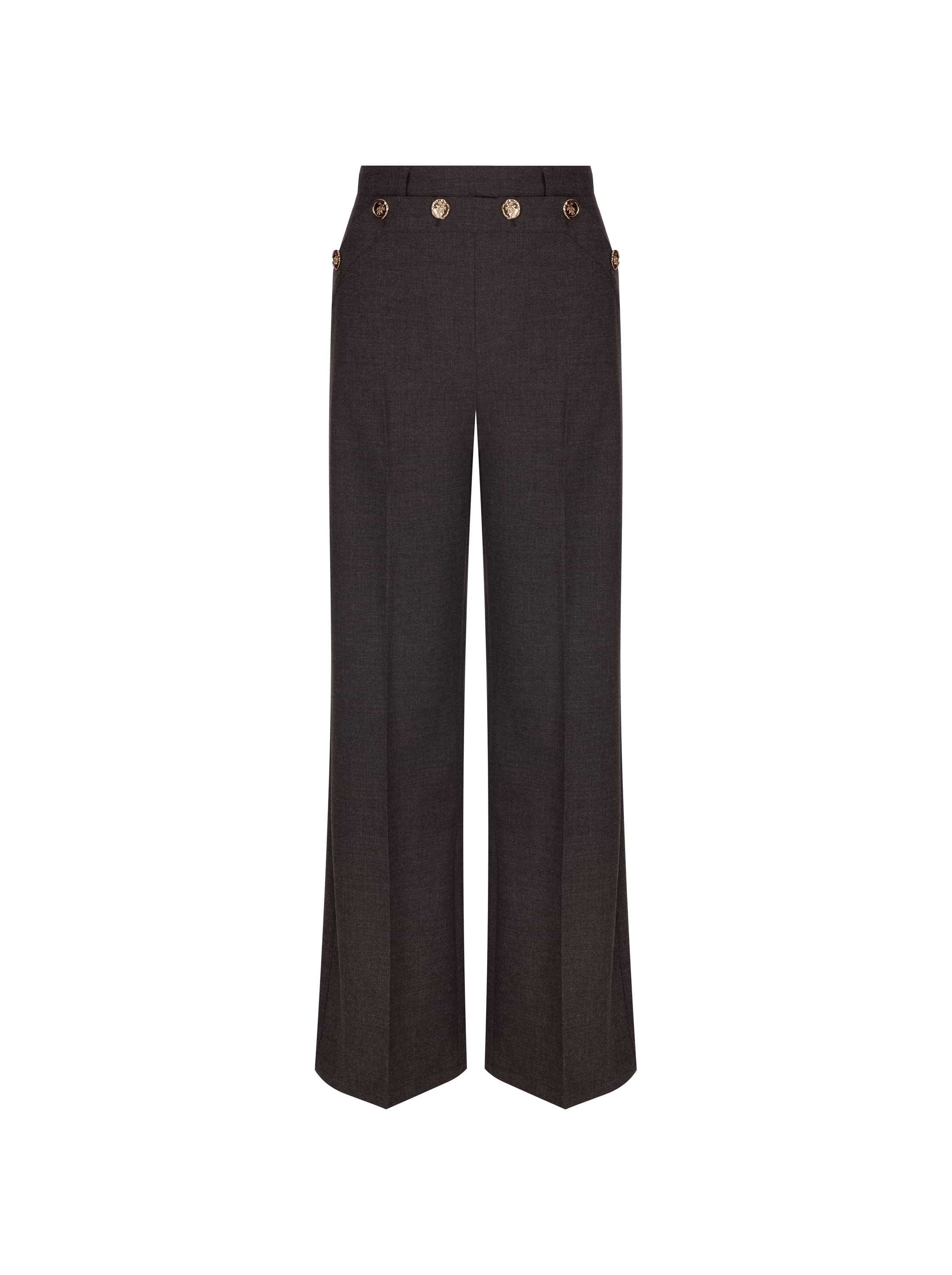 Saint Laurent women's Striped wide-leg pants - buy for