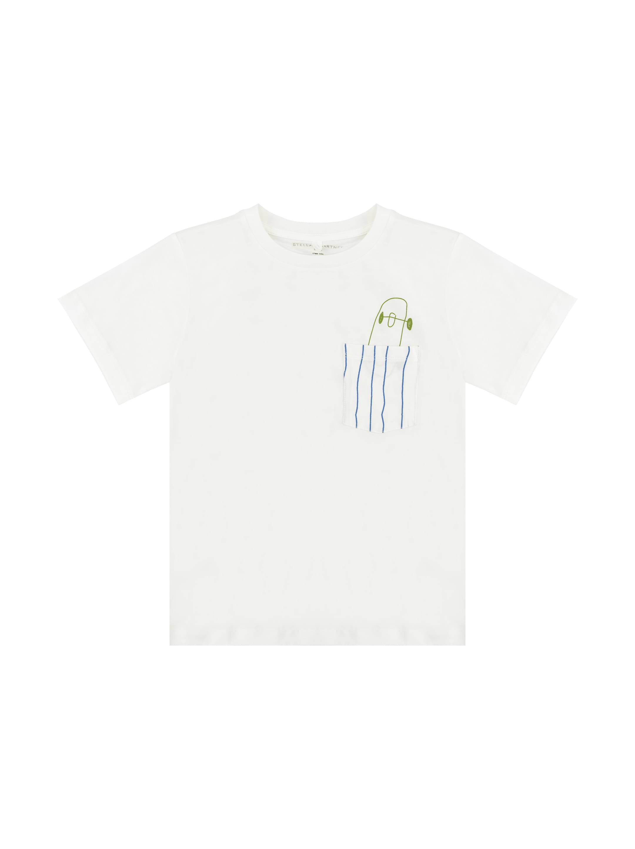 【Stella McCartney】Cotton T-shirt lovestruck Circular Logo Stella McCartney Lovestruck Logo cotton T-Shirt | REVERSIBLE