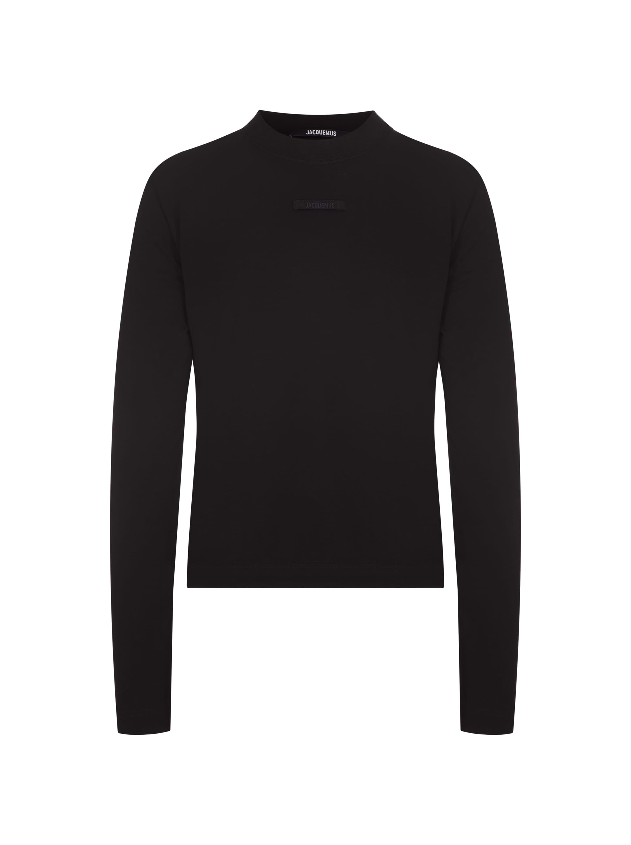 JACQUEMUS◆長袖カットソー/XS/コットン/BLK JACQUEMUS(ジャックムス) / 長袖カットソー/XS/コットン/BLK