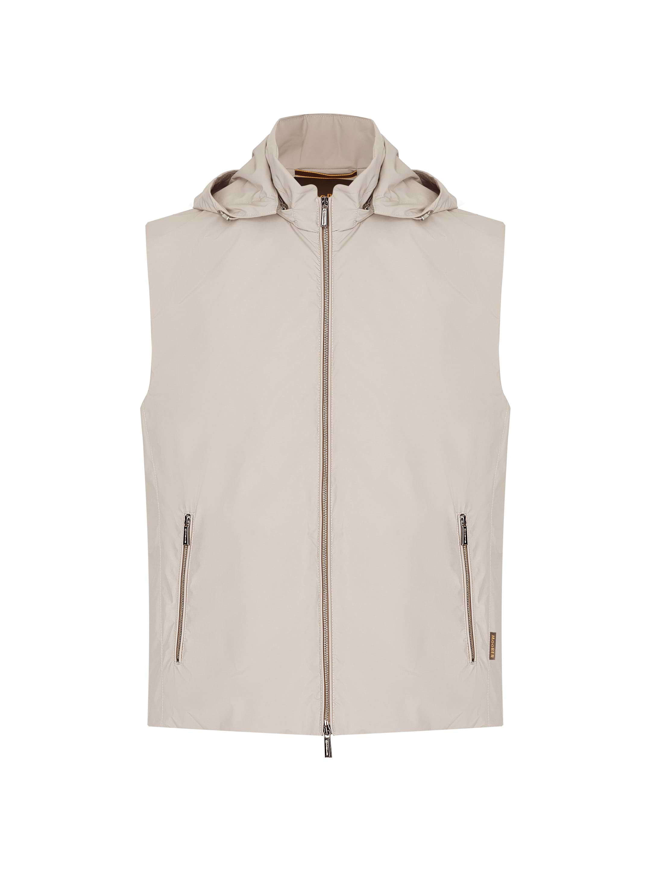 【送料&関税込】Moorer Technical Fabric Vest MooRER men's Hooded vest - buy for 447900 KZT in the